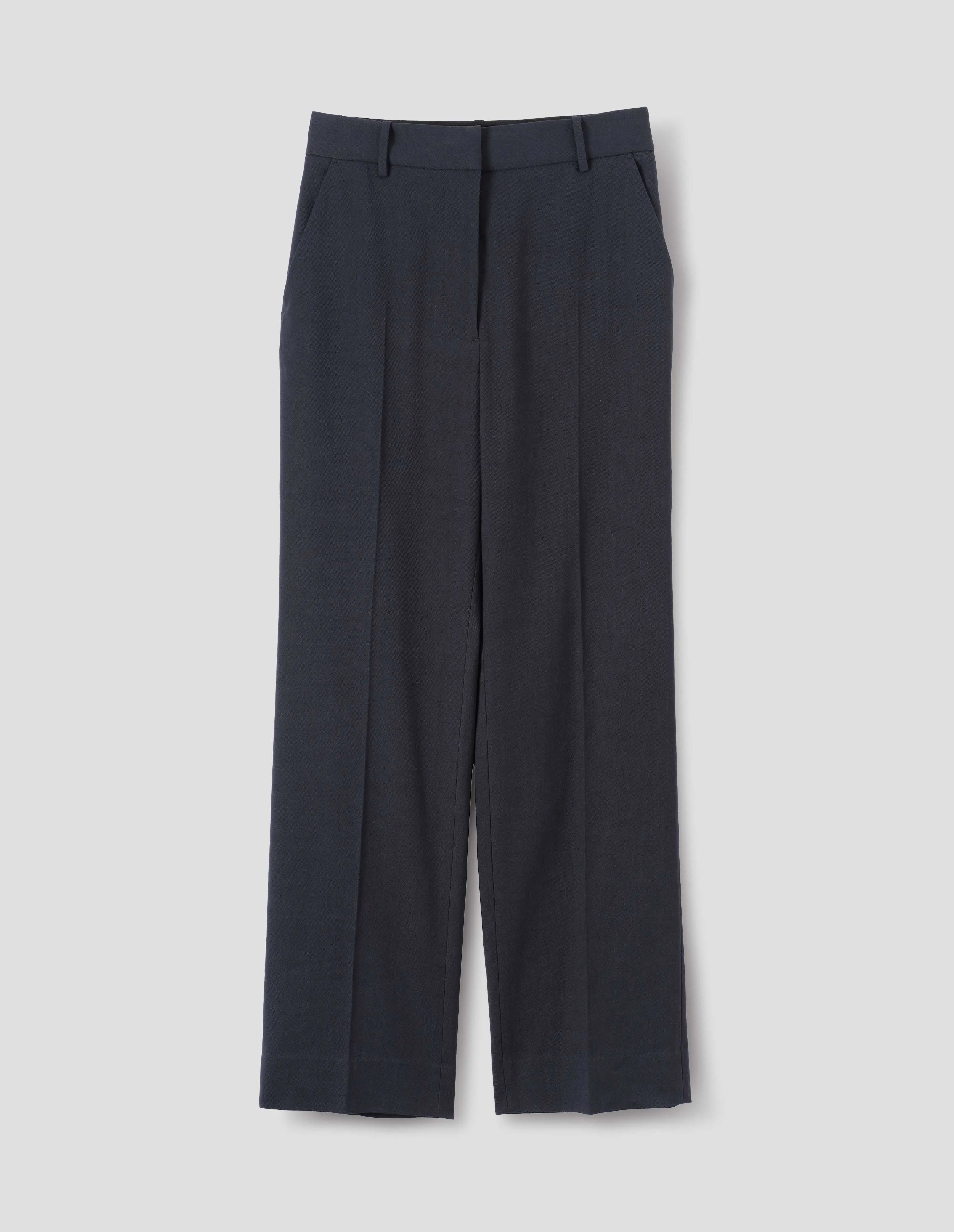 UNIFORM TROUSERS | COTTON LINEN TWILL | MIDNIGHT sold by Margaret Howell product image thumbnail 3