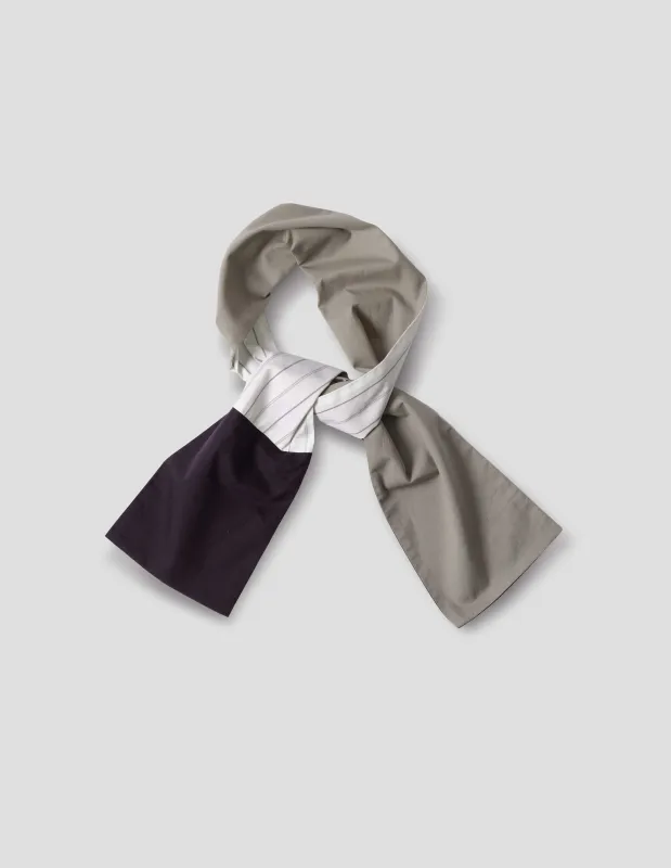 SHIRTING SCARF | WASHED COTTON | PALE SAGE made by Margaret Howell