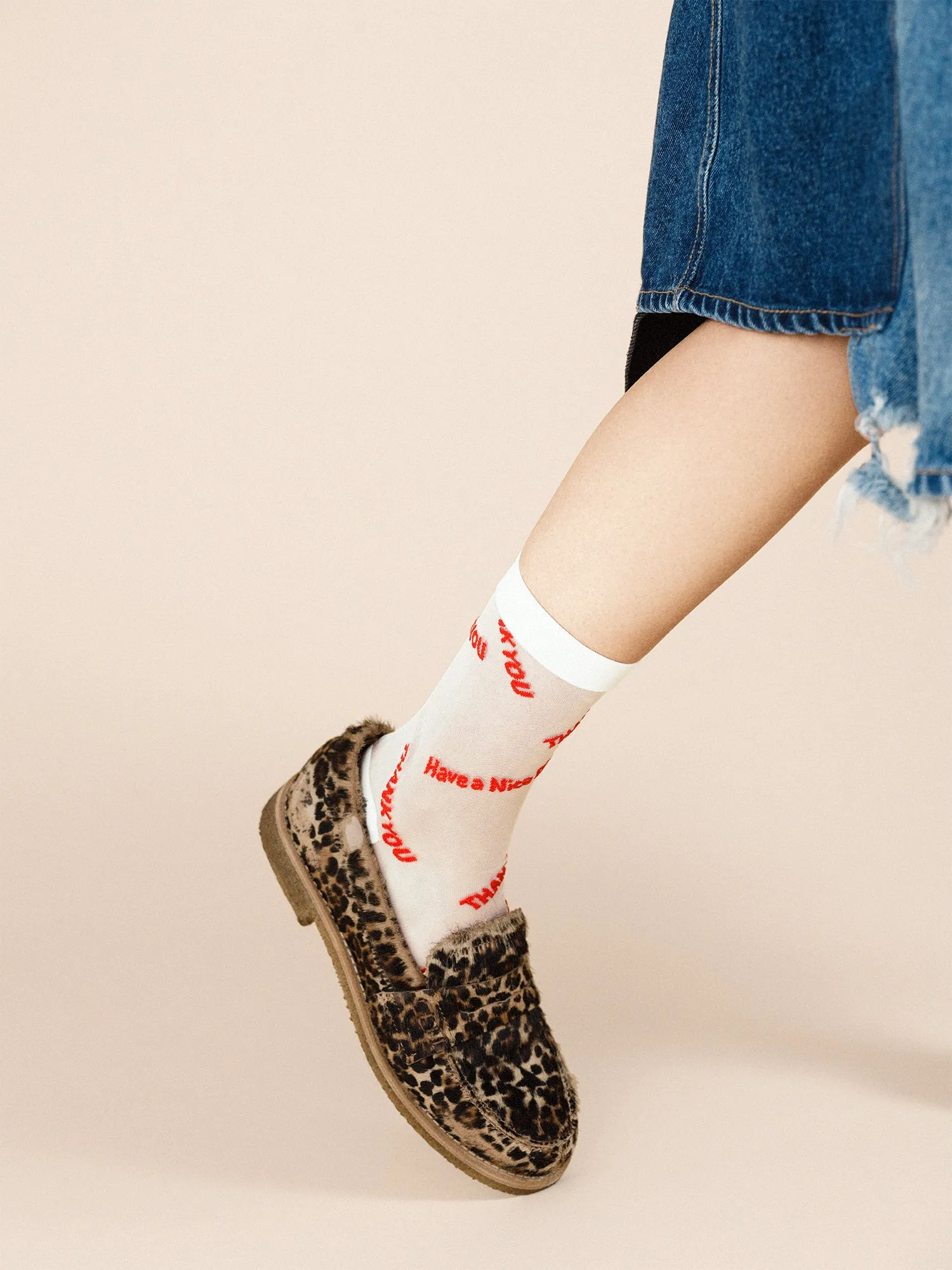 Thank You Sheer Crew sold by Hansel From Basel product image thumbnail 2