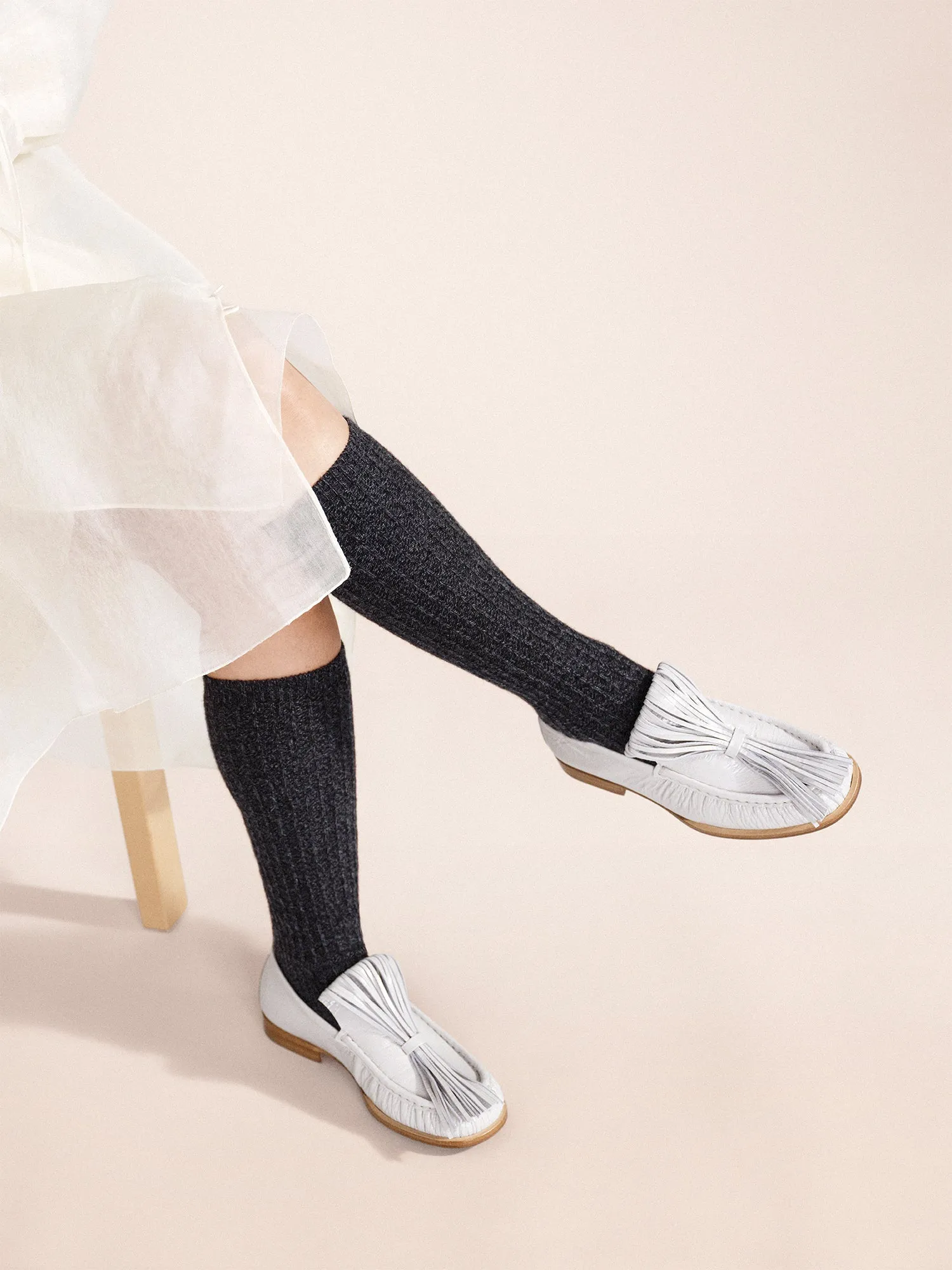 Long Reverse Cashmere Rib Knee Hi sold by Hansel From Basel product image thumbnail 3