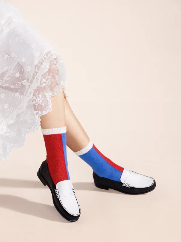 Half and Half Cashmere Crew sold by Hansel From Basel