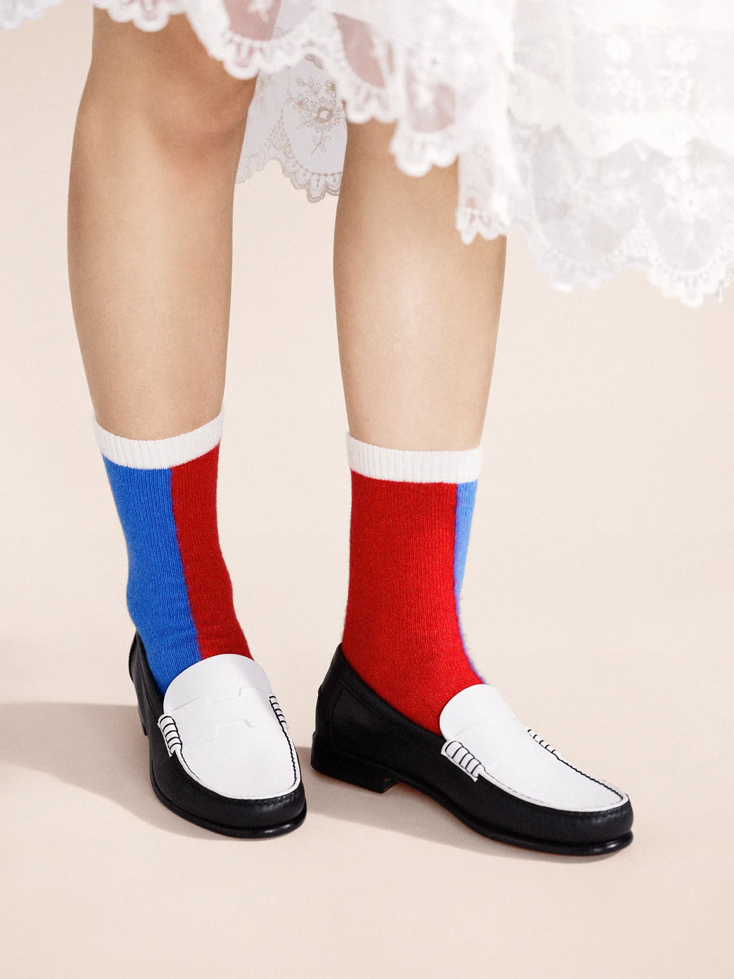 Half and Half Cashmere Crew sold by Hansel From Basel product image thumbnail 2