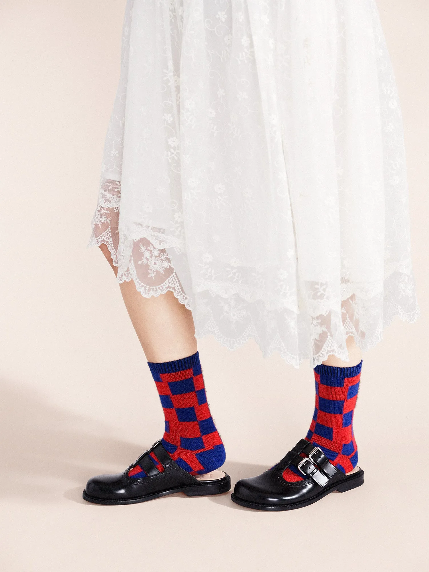 Dash Checkered Cashmere Crew sold by Hansel From Basel product image thumbnail 4