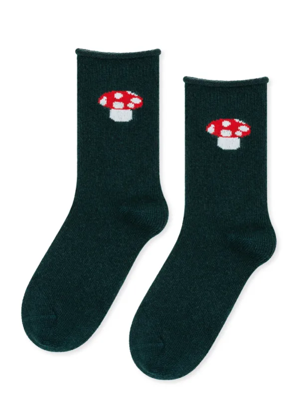 Red Cap Cashmere Crew sold by Hansel From Basel