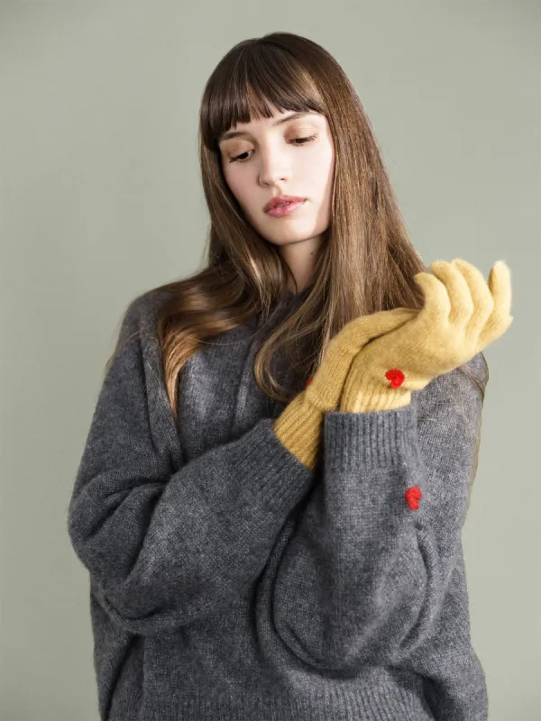 Cashmere Heart Gloves sold by Hansel From Basel
