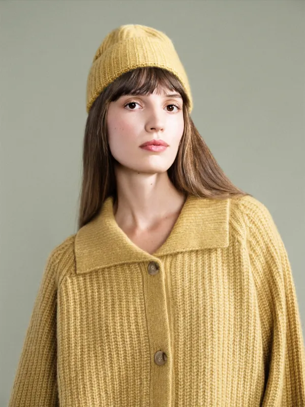 Cashmere Ribbed Beanie sold by Hansel From Basel