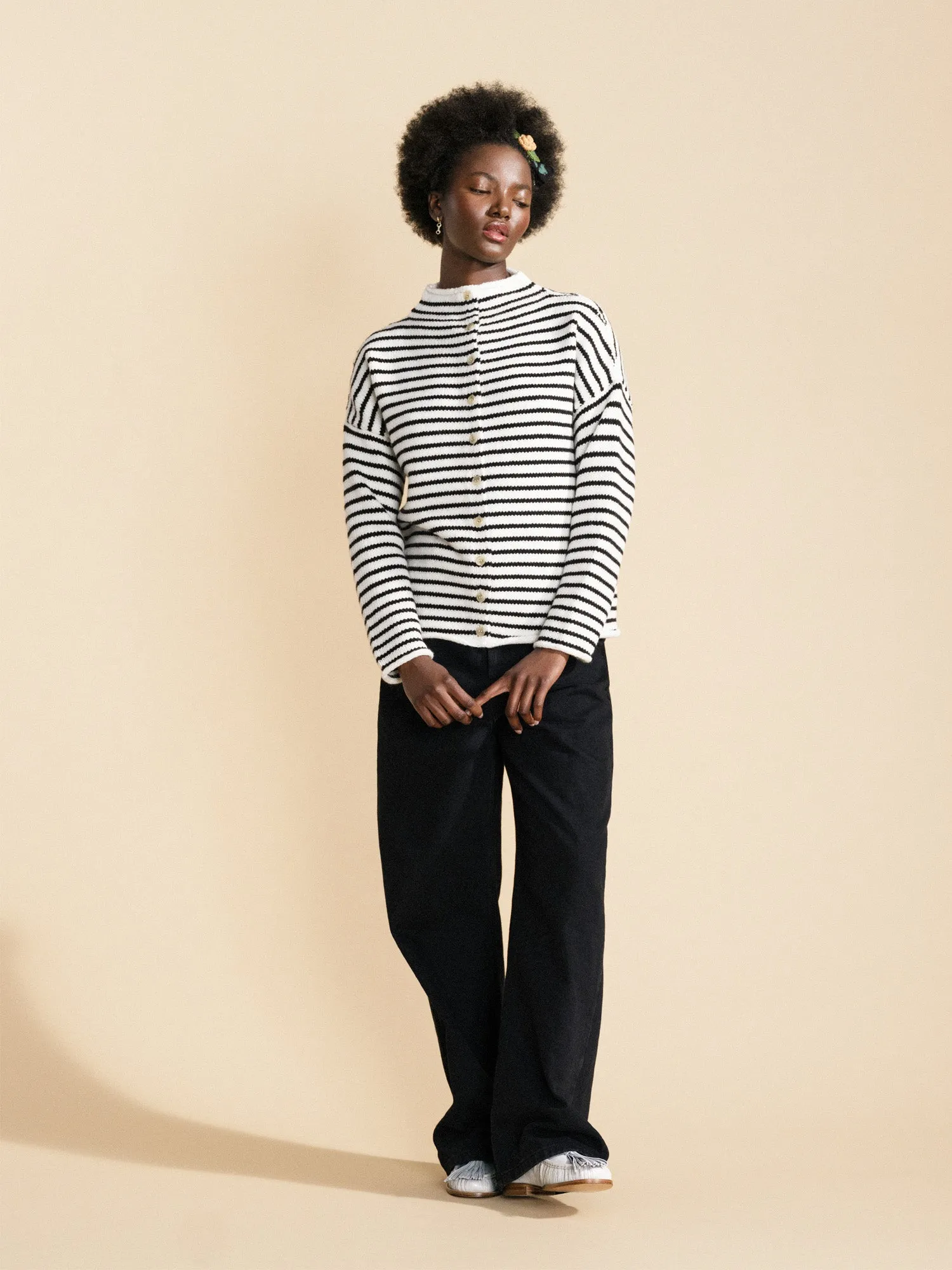 Masson Striped Cardigan sold by Hansel From Basel product image thumbnail 5