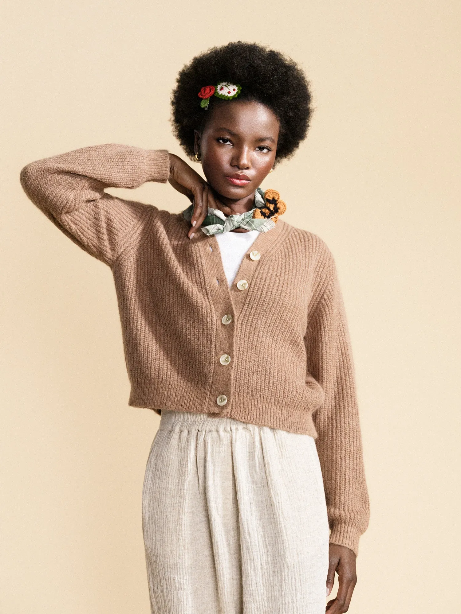 Nia Shrunken Cardigan sold by Hansel From Basel