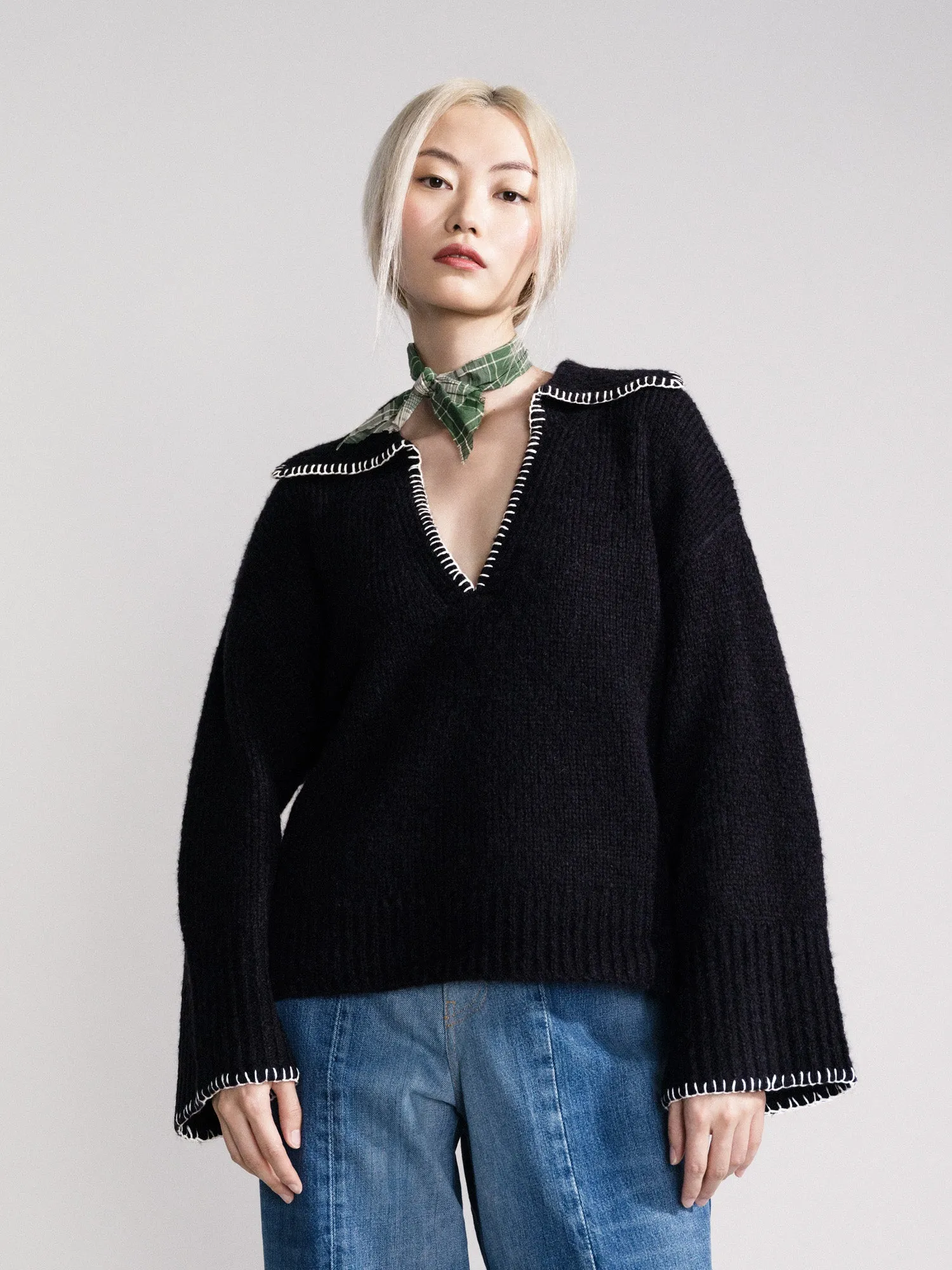 Gstaad Big Collar Pullover sold by Hansel From Basel