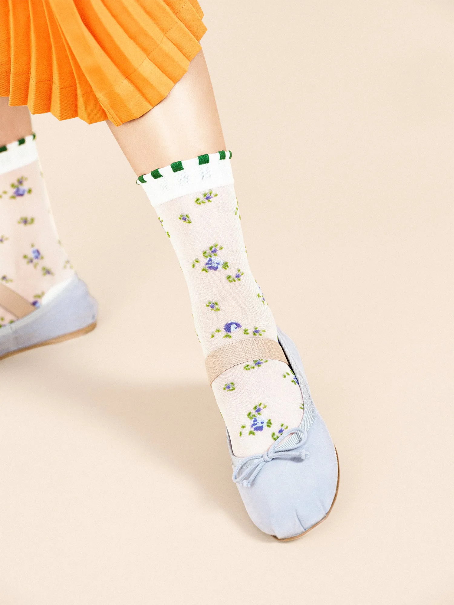 Ashley Floral Sheer Crew sold by Hansel From Basel product image thumbnail 2