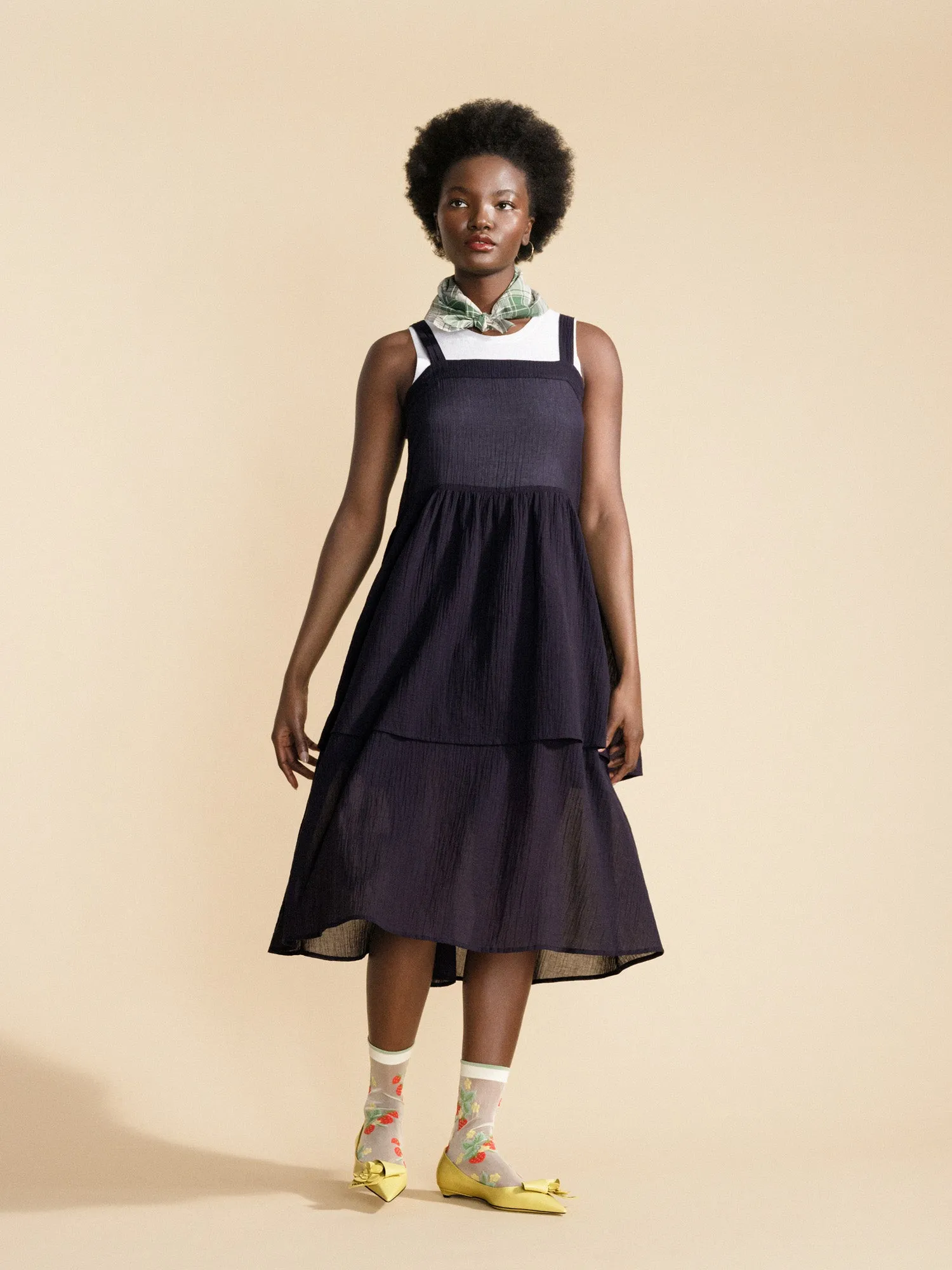 Sisley Sheer Tiered Dress sold by Hansel From Basel