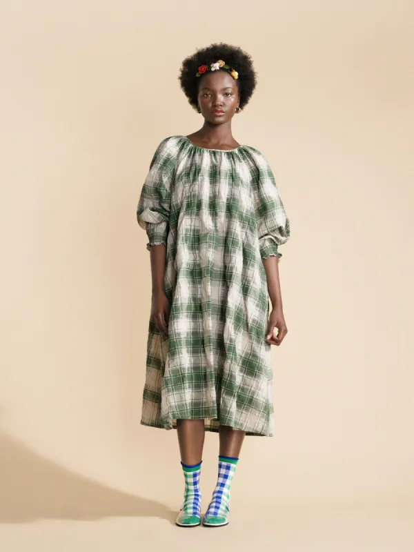 Flora Plaid Dress sold by Hansel From Basel
