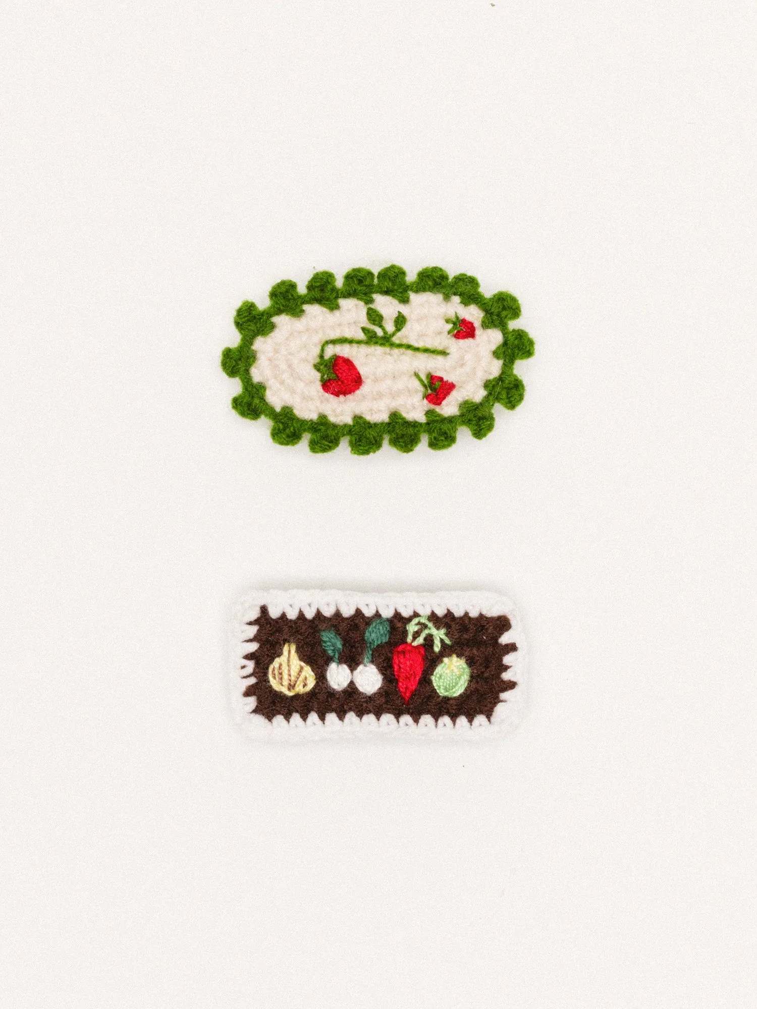 Strawberry Fields Crochet Hair Clips sold by Hansel From Basel