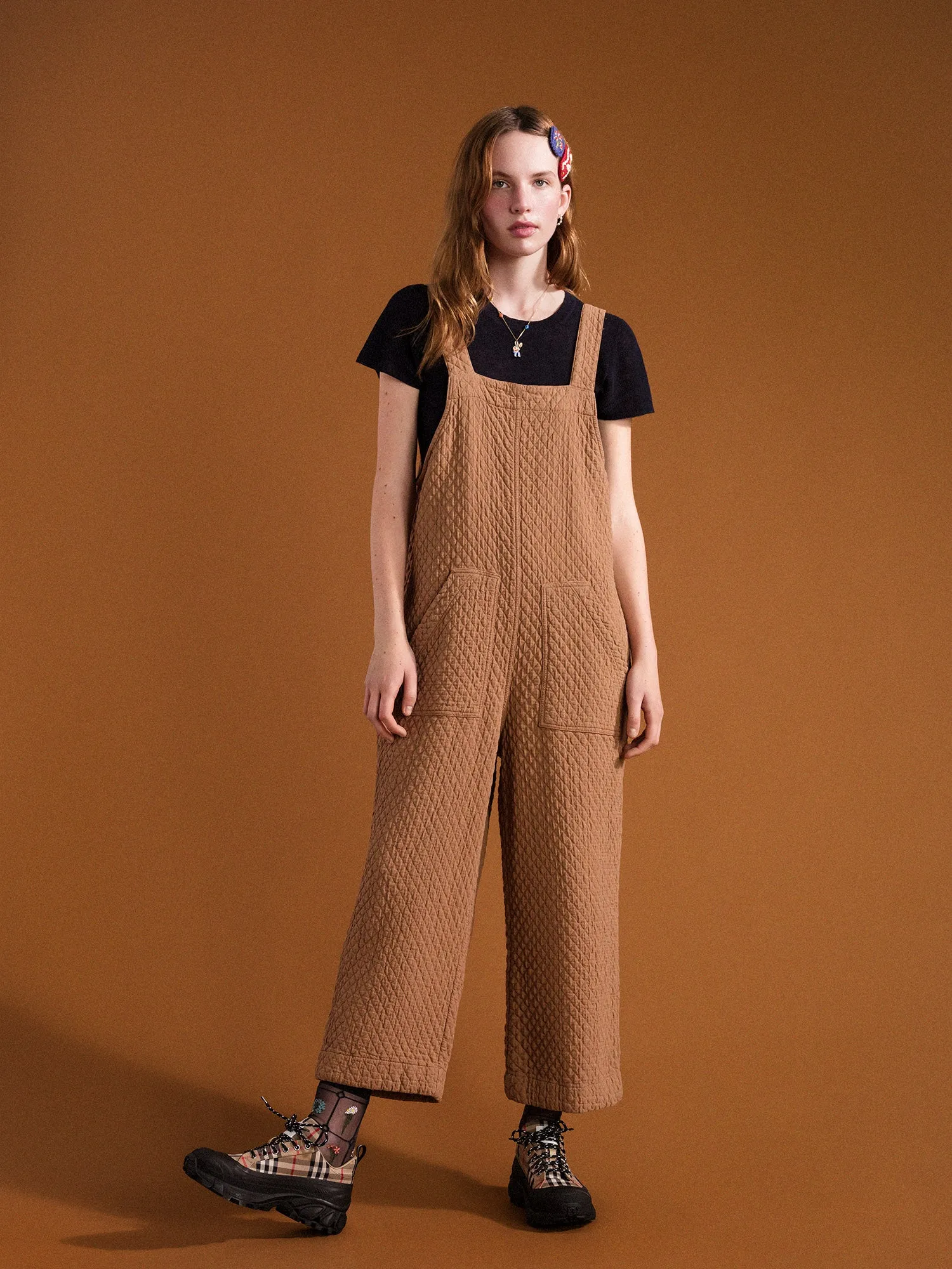 Moss Quilted Jumper sold by Hansel From Basel