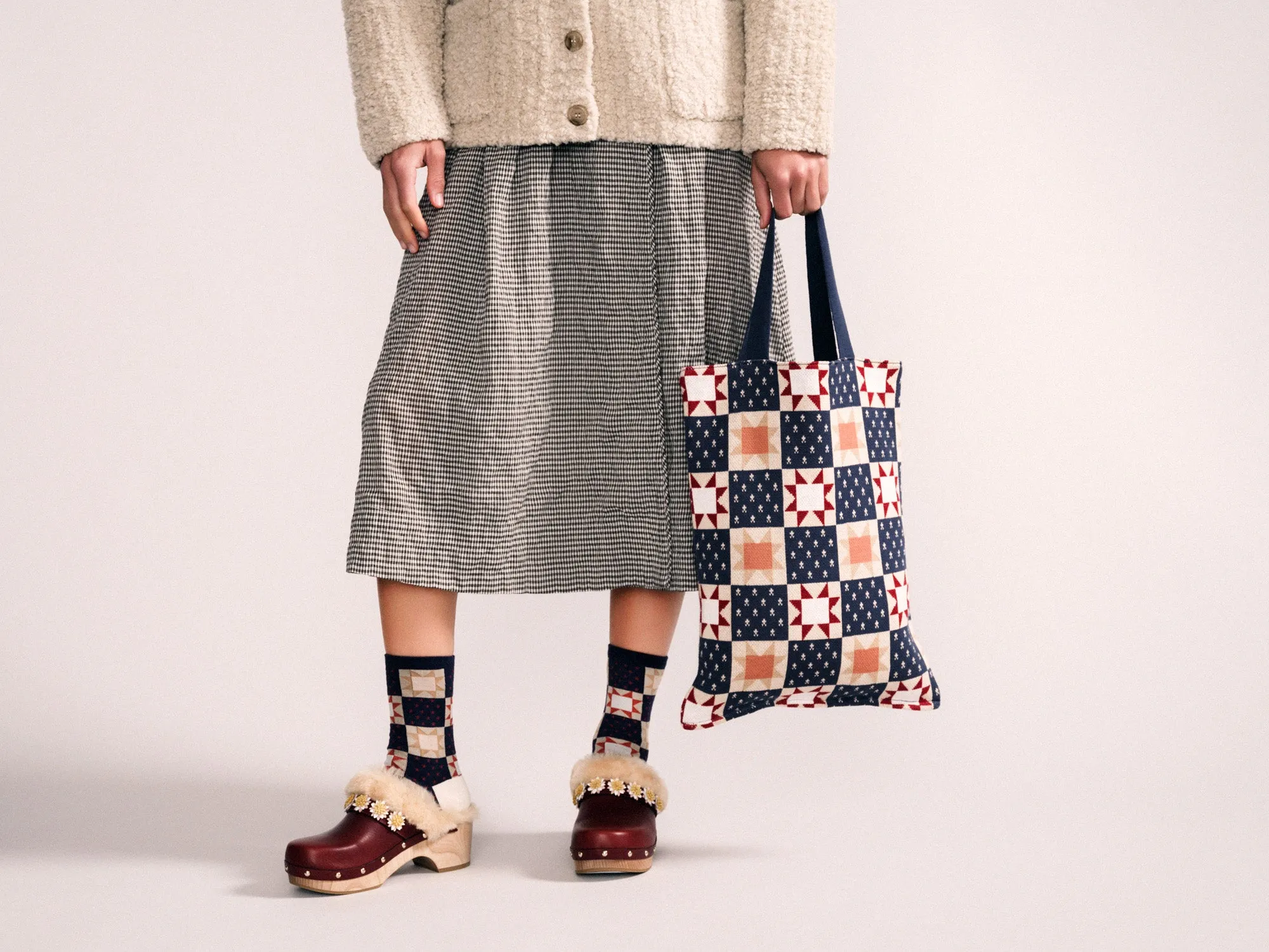 Quilt Tote Bag sold by Hansel From Basel product image thumbnail 3