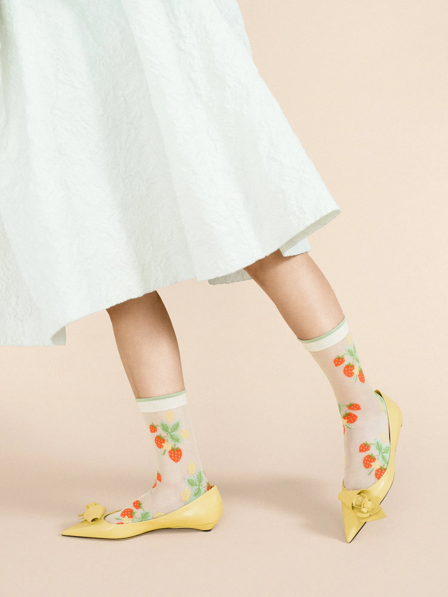 Wild Strawberry Sheer Crew sold by Hansel From Basel product image thumbnail 3