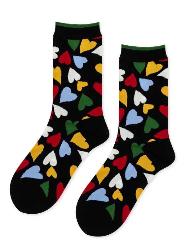 Terrazzo Hearts Sheer Crew sold by Hansel From Basel