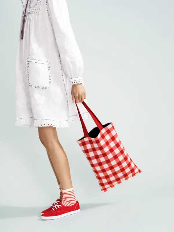 Gingham Tote Bag sold by Hansel From Basel