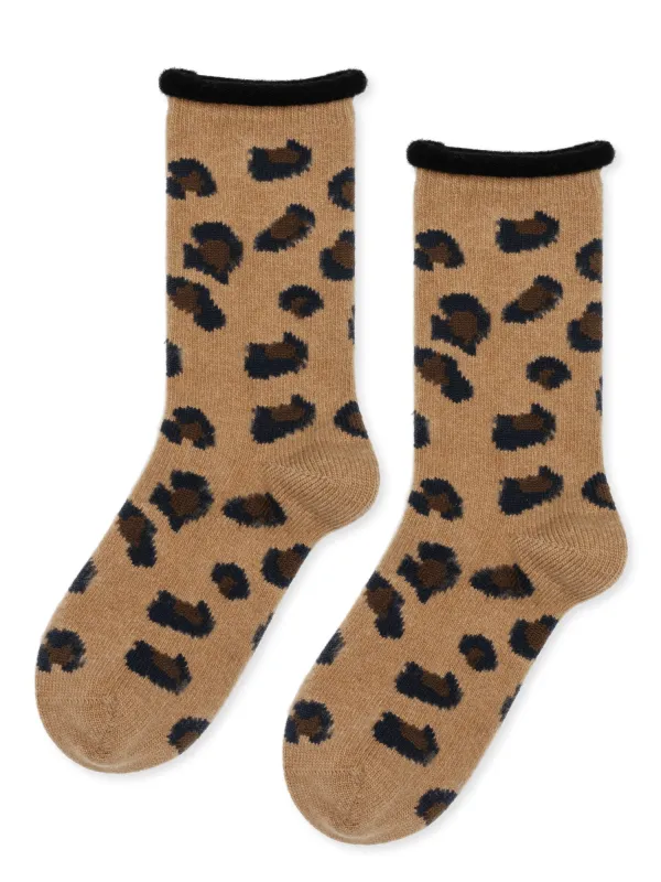 Cheetah Cashmere Crew sold by Hansel From Basel