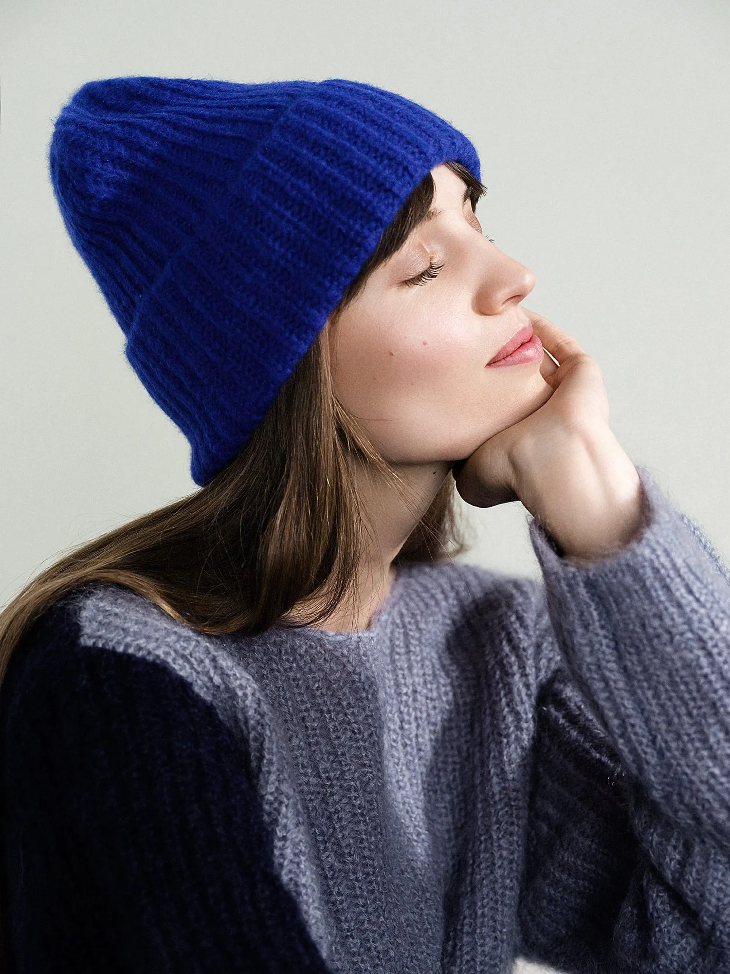 Cashmere Ribbed Beanie sold by Hansel From Basel product image thumbnail 2