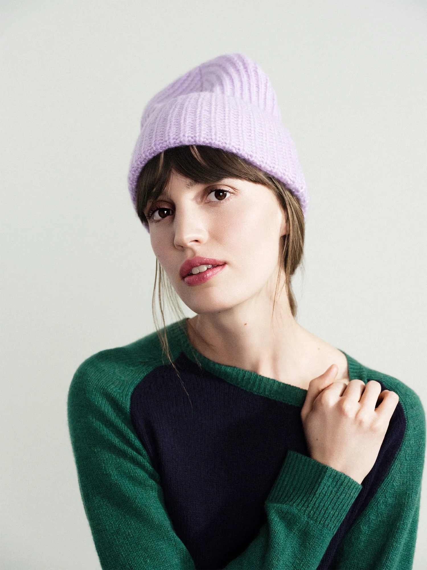 Cashmere Ribbed Beanie sold by Hansel From Basel