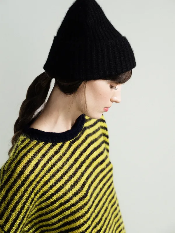 Cashmere Ribbed Beanie sold by Hansel From Basel