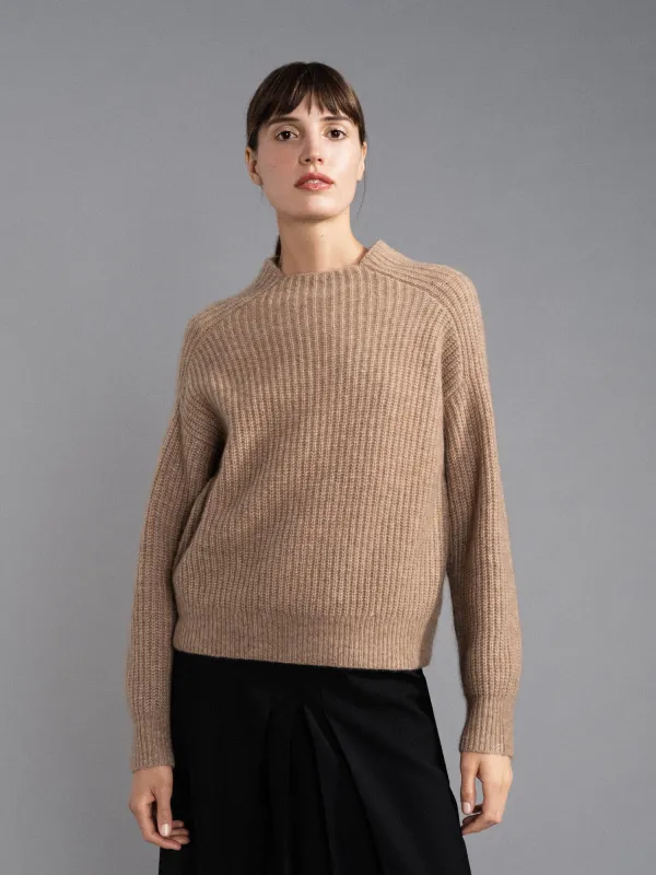 Cashmere Rodger Mock Pullover sold by Hansel From Basel