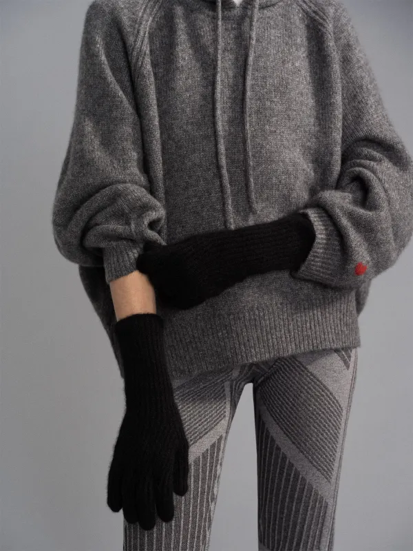 Cashmere Ribbed Gloves sold by Hansel From Basel