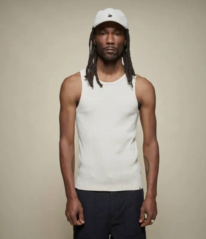 Iconic Ribbed Cotton Tank Top made by Merz B. Schwanen