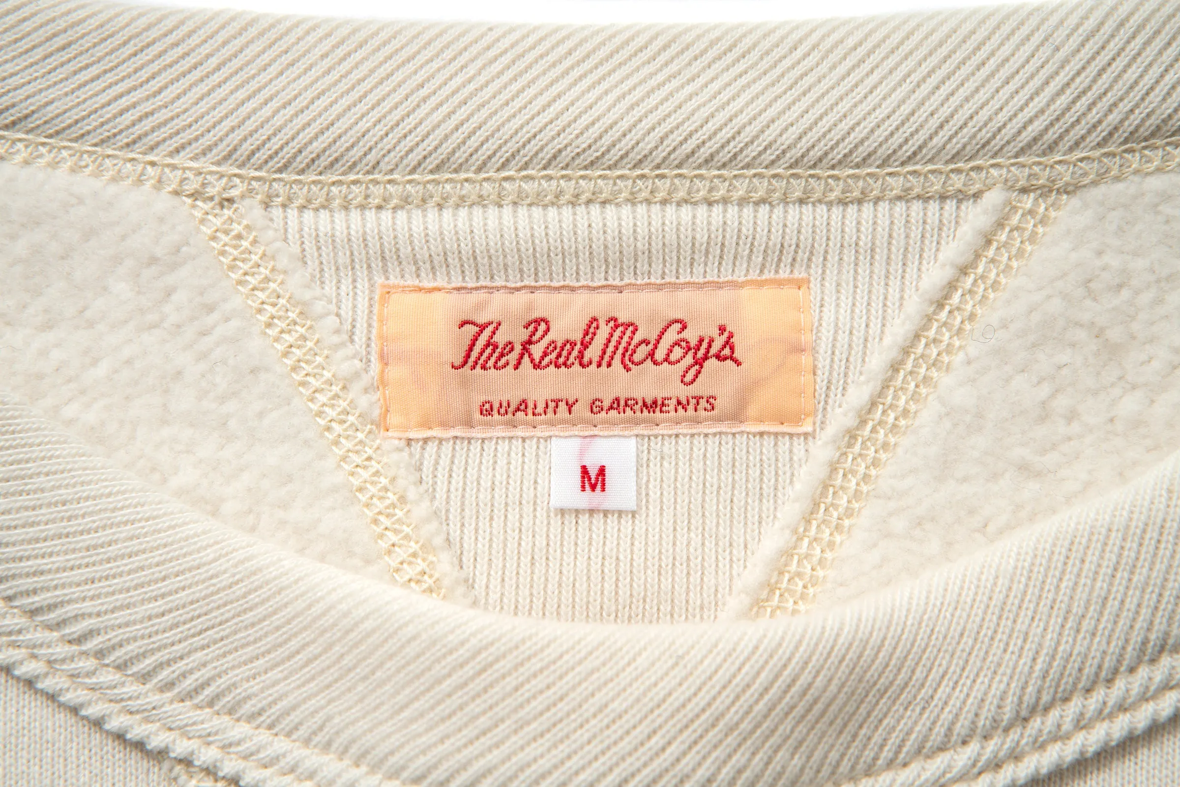 10 oz. LOOPWHEEL CREWNECK SWEATSHIRT sold by The Real McCoy's product image thumbnail 3