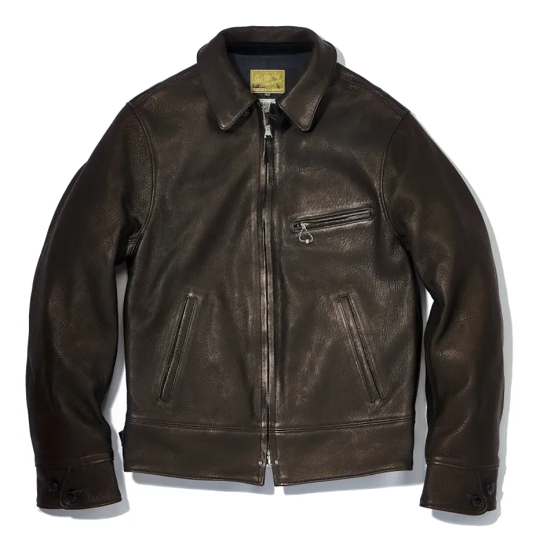 30s LEATHER SPORTS JACKET / FREEMAN (DEERSKIN) made by The Real McCoy's