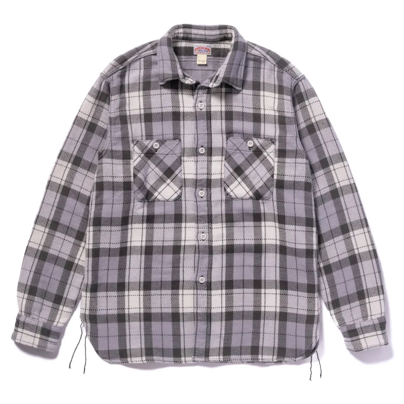 8HU BLOCK CHECK SUMMER FLANNEL SHIRT sold by The Real McCoy's