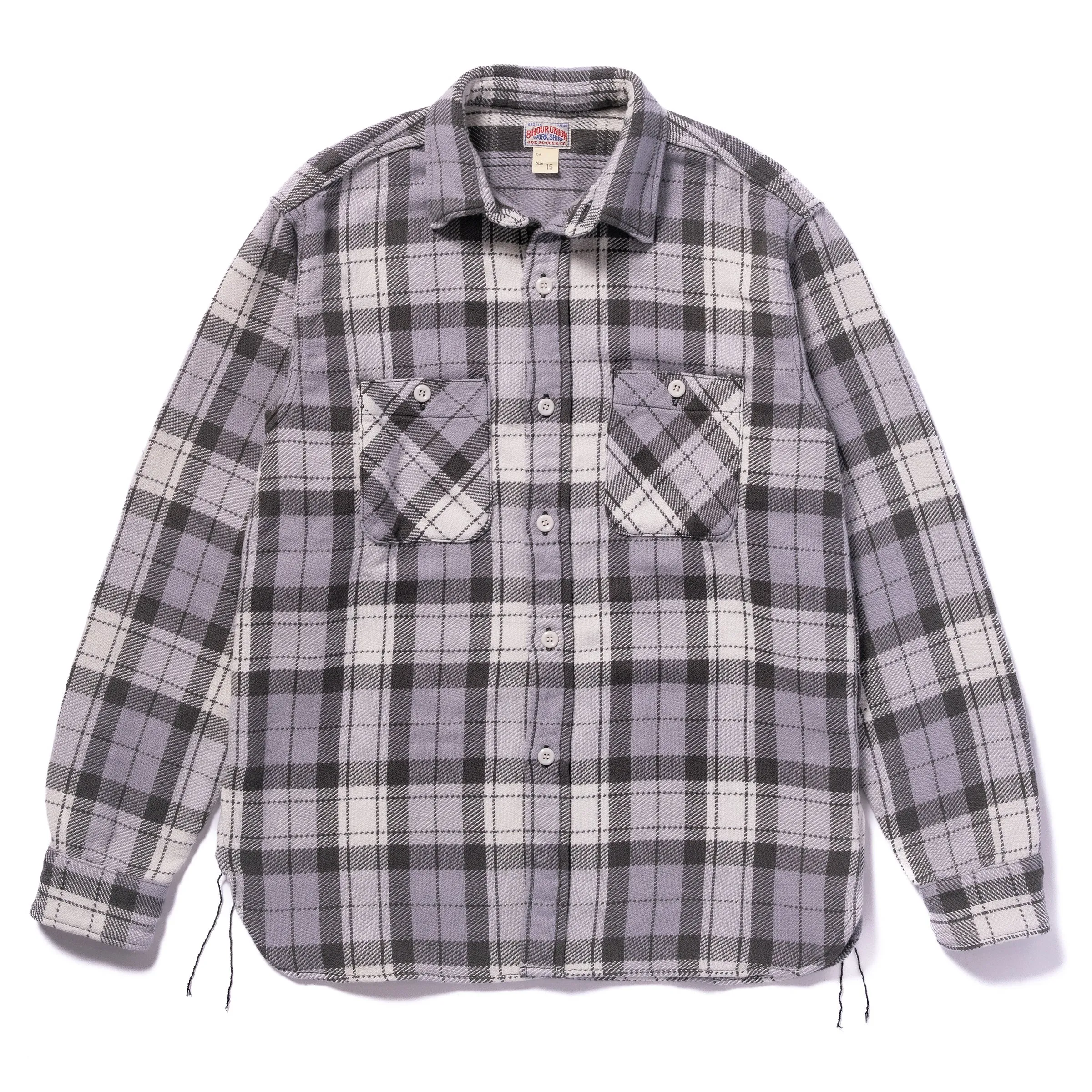 8HU BLOCK CHECK SUMMER FLANNEL SHIRT sold by The Real McCoy's