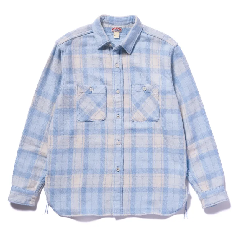 8HU BLOCK CHECK SUMMER FLANNEL SHIRT sold by The Real McCoy's