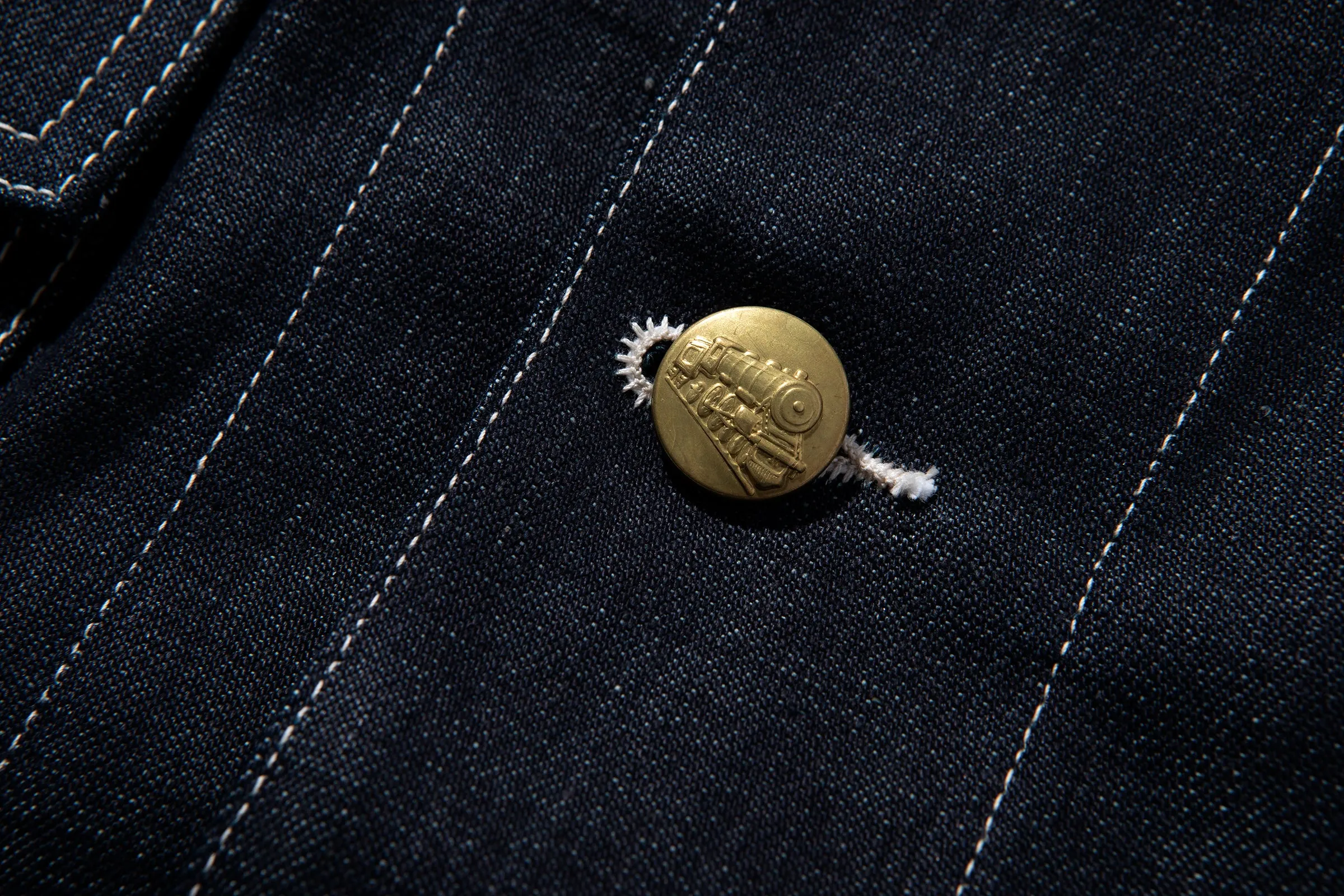 8HU DENIM CHORE COAT sold by The Real McCoy's product image thumbnail 3