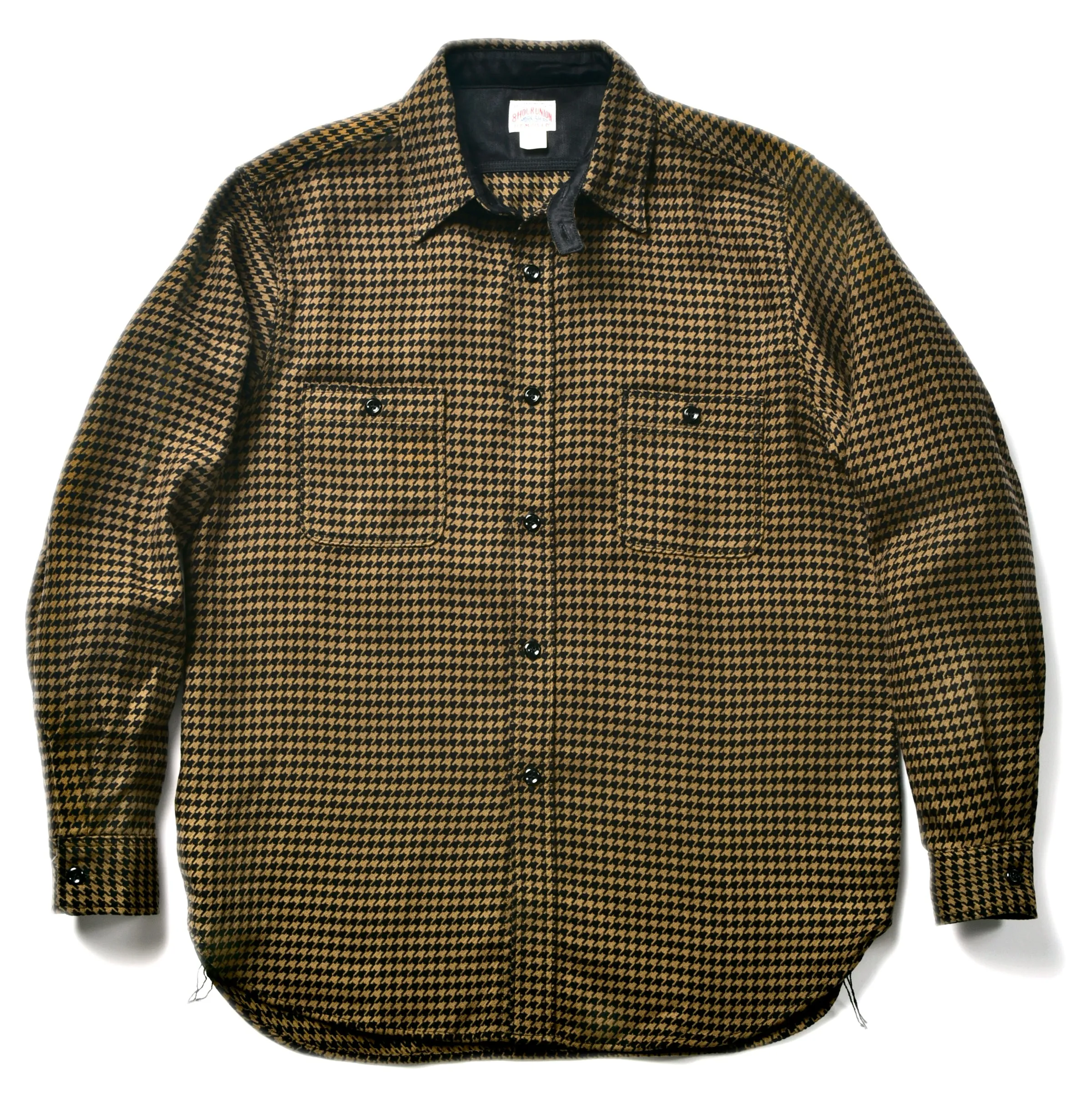 8HU HOUNDSTOOTH FLANNEL SHIRT sold by The Real McCoy's