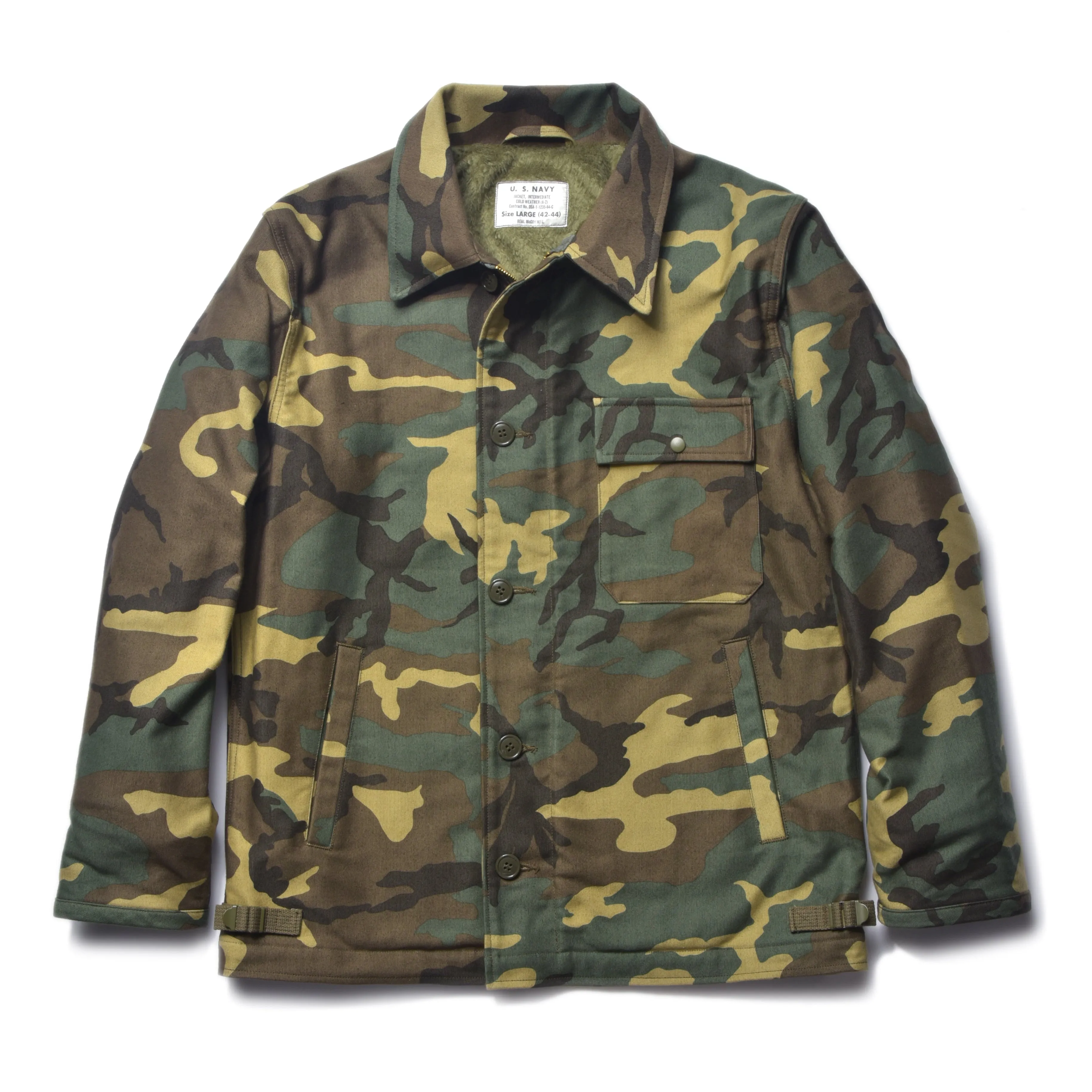 A-2 DECK JACKET / WOODLAND CAMOUFLAGE sold by The Real McCoy's product image thumbnail 2