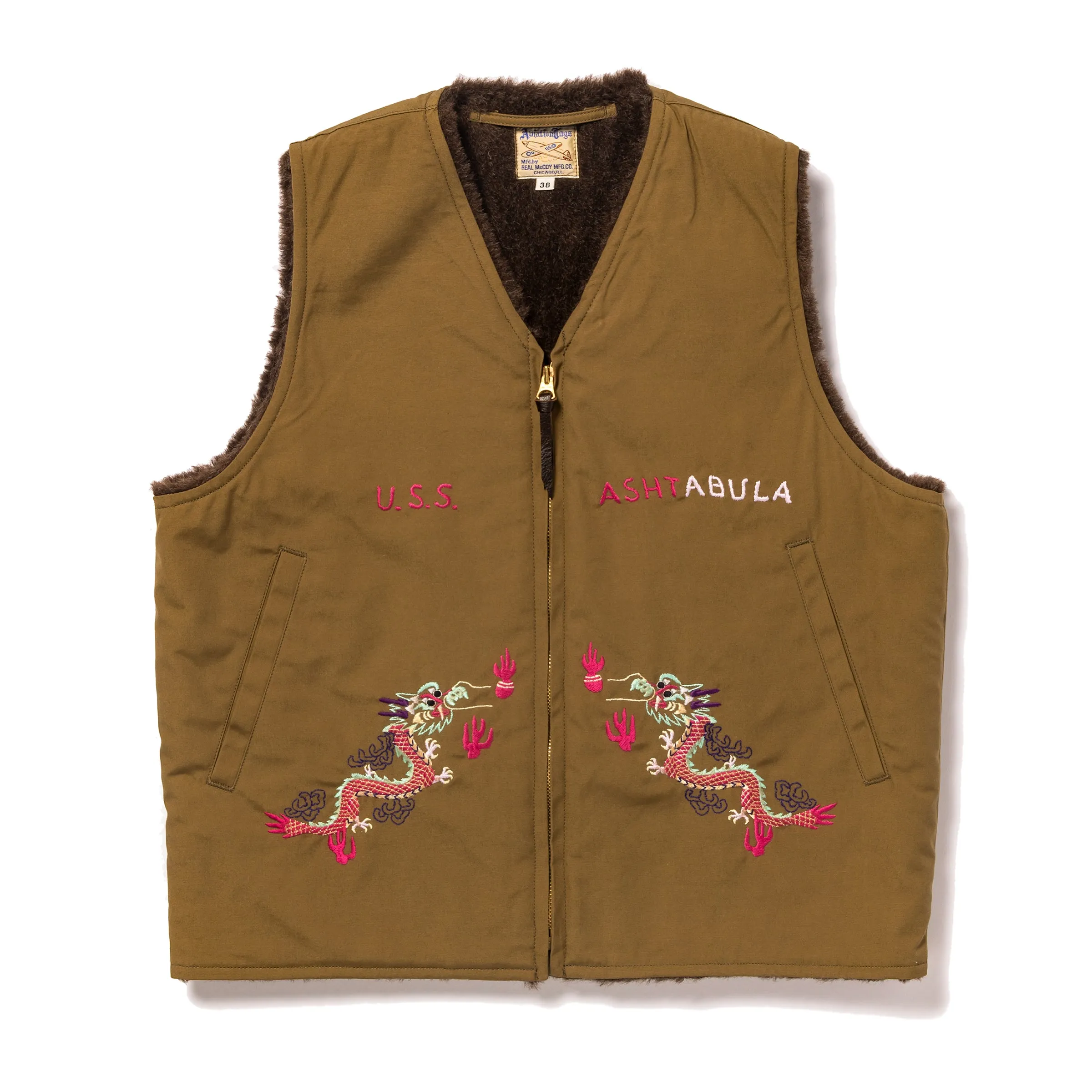 ALPACA VEST / USS ASHTABULA sold by The Real McCoy's