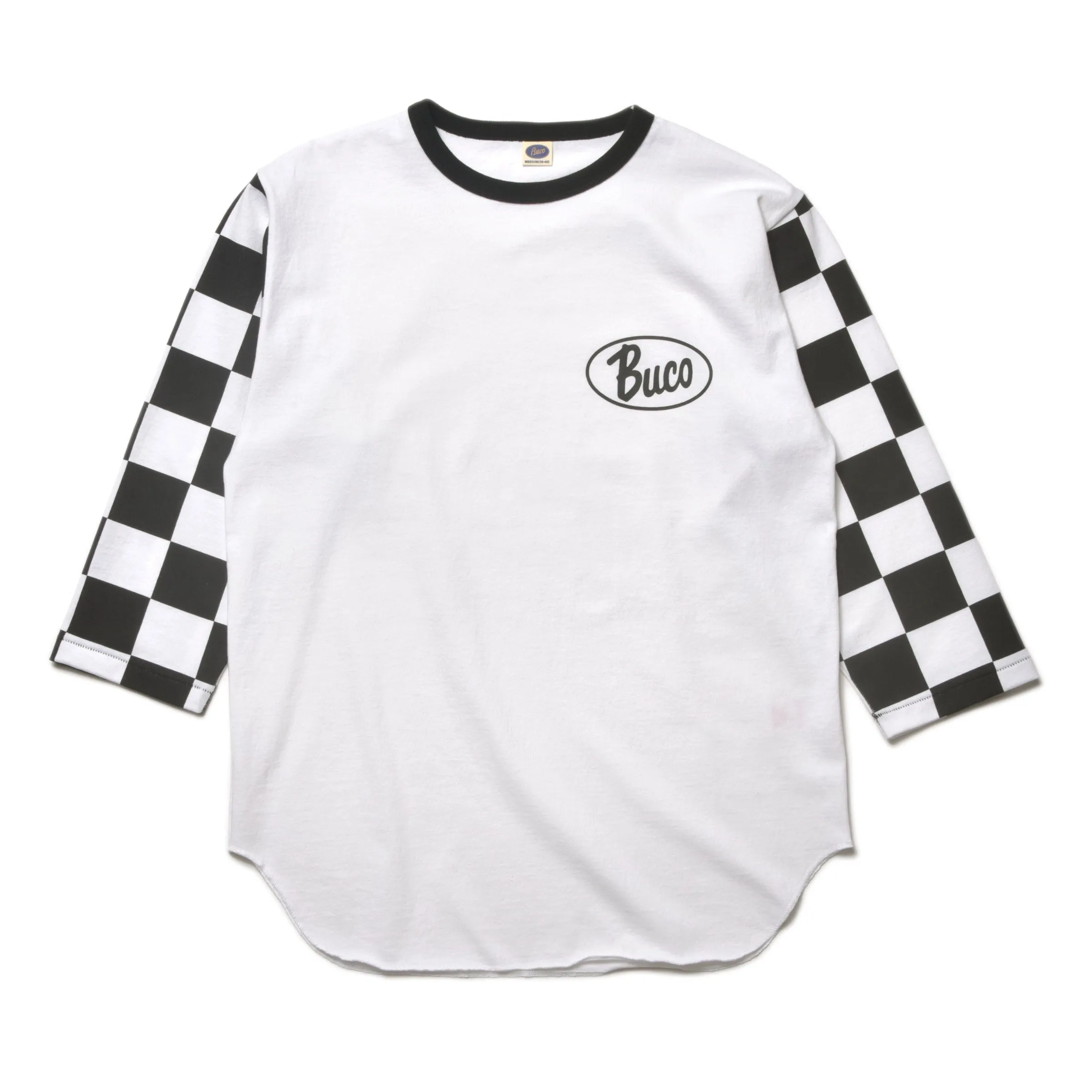 BUCO BASEBALL TEE / OVAL LOGO (CHECKERED) sold by The Real McCoy's product image thumbnail 2