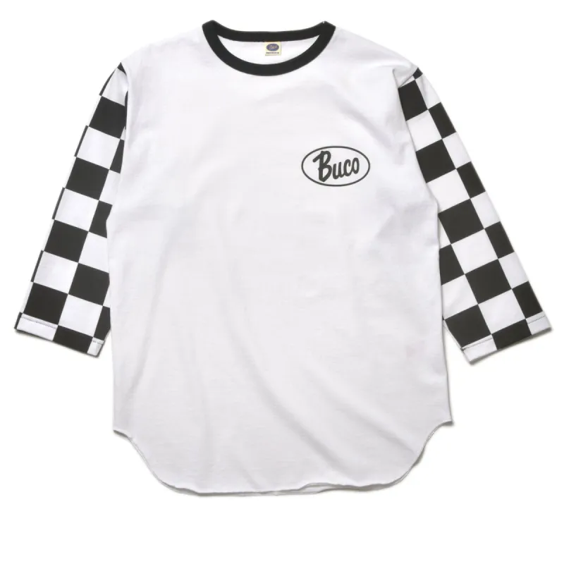 BUCO BASEBALL TEE / OVAL LOGO (CHECKERED) sold by The Real McCoy's