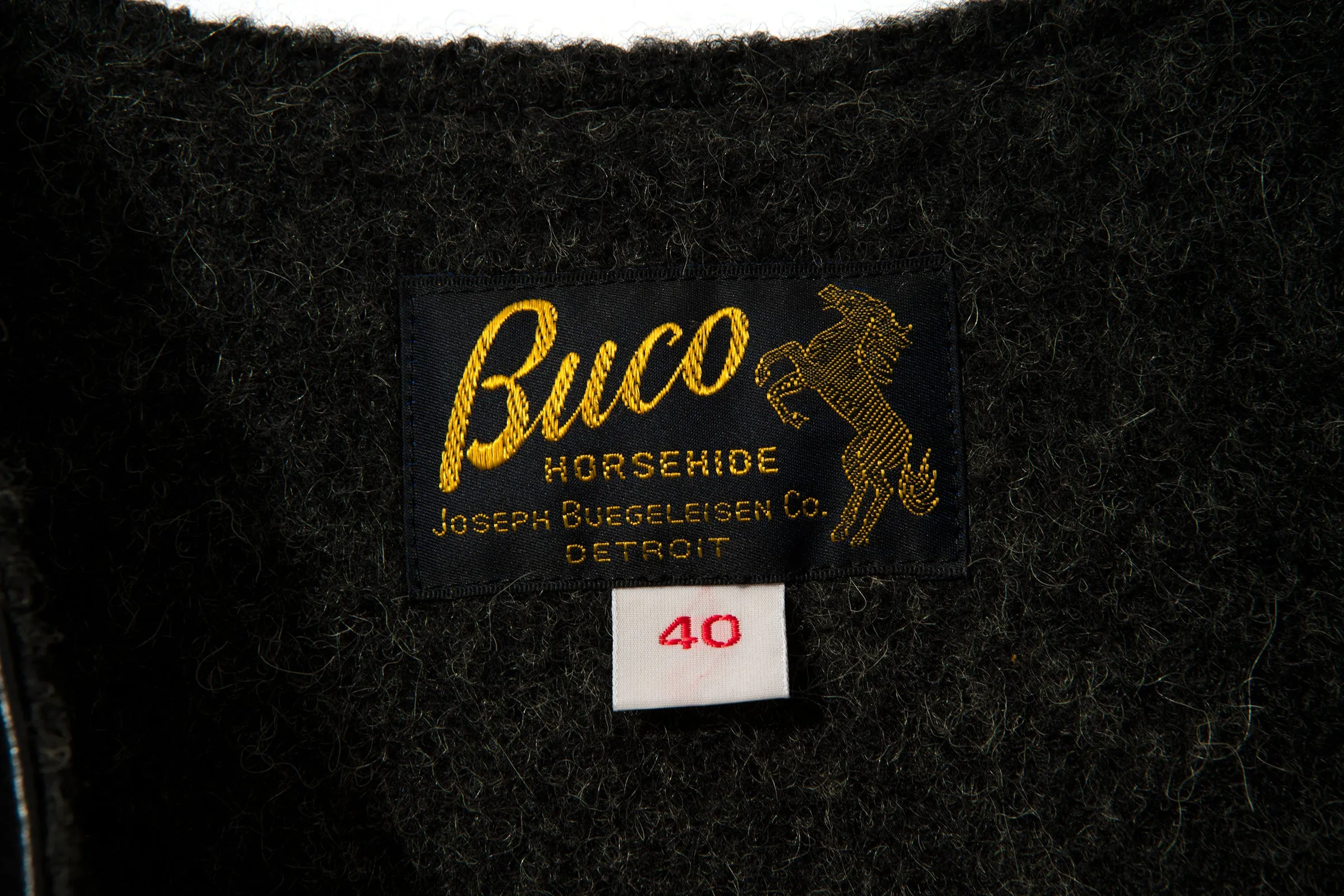 BUCO LEATHER ALPACA VEST sold by The Real McCoy's product image thumbnail 3