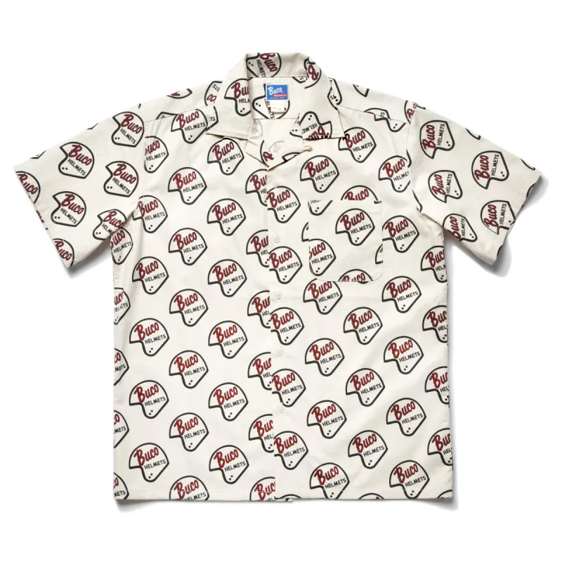 BUCO OPEN-COLLAR SHIRT / LOGO made by The Real McCoy's