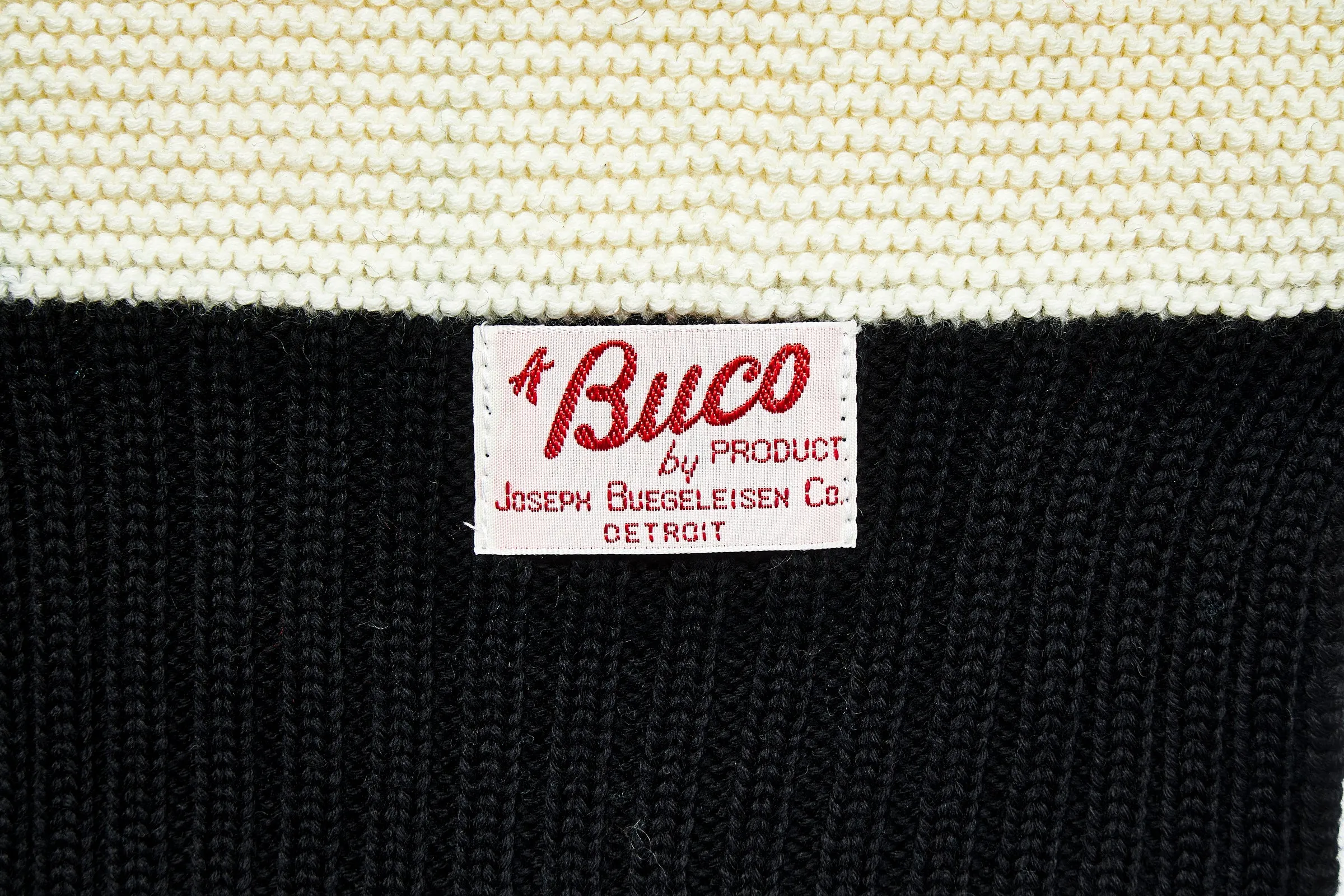 BUCO STRIPED WOOL KNIT SCARF sold by The Real McCoy's product image thumbnail 4
