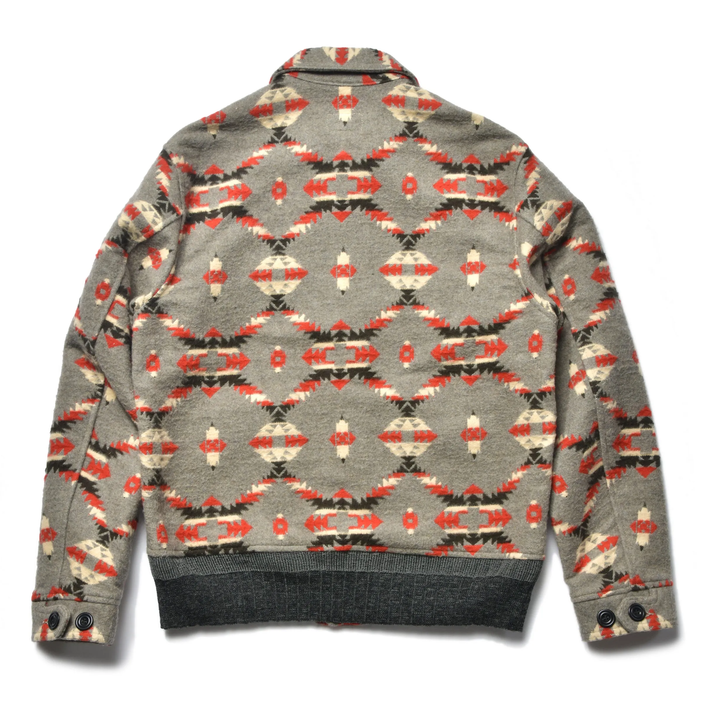 COTTON JACQUARD BLANKET JACKET sold by The Real McCoy's product image thumbnail 3