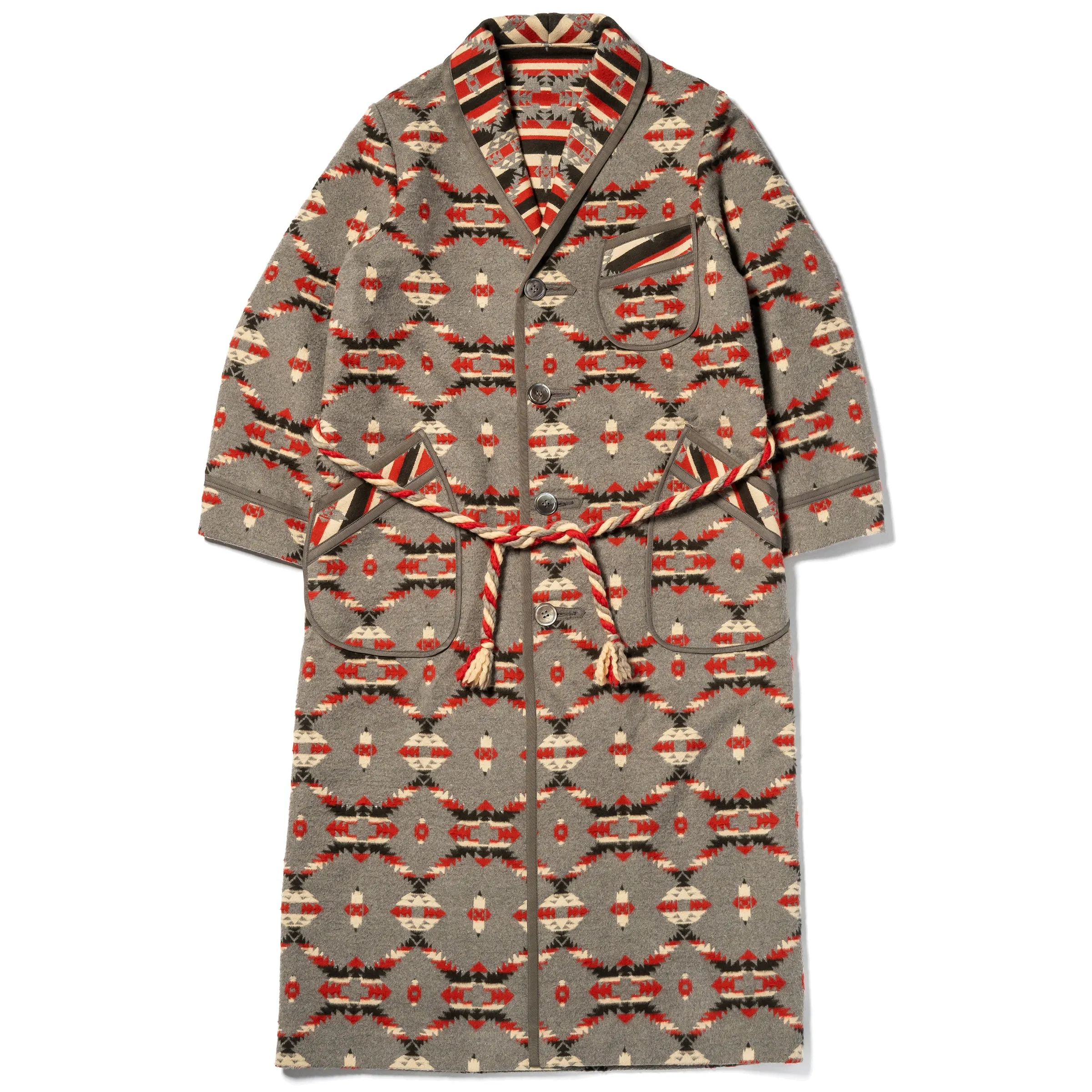 COTTON JACQUARD ROBE sold by The Real McCoy's