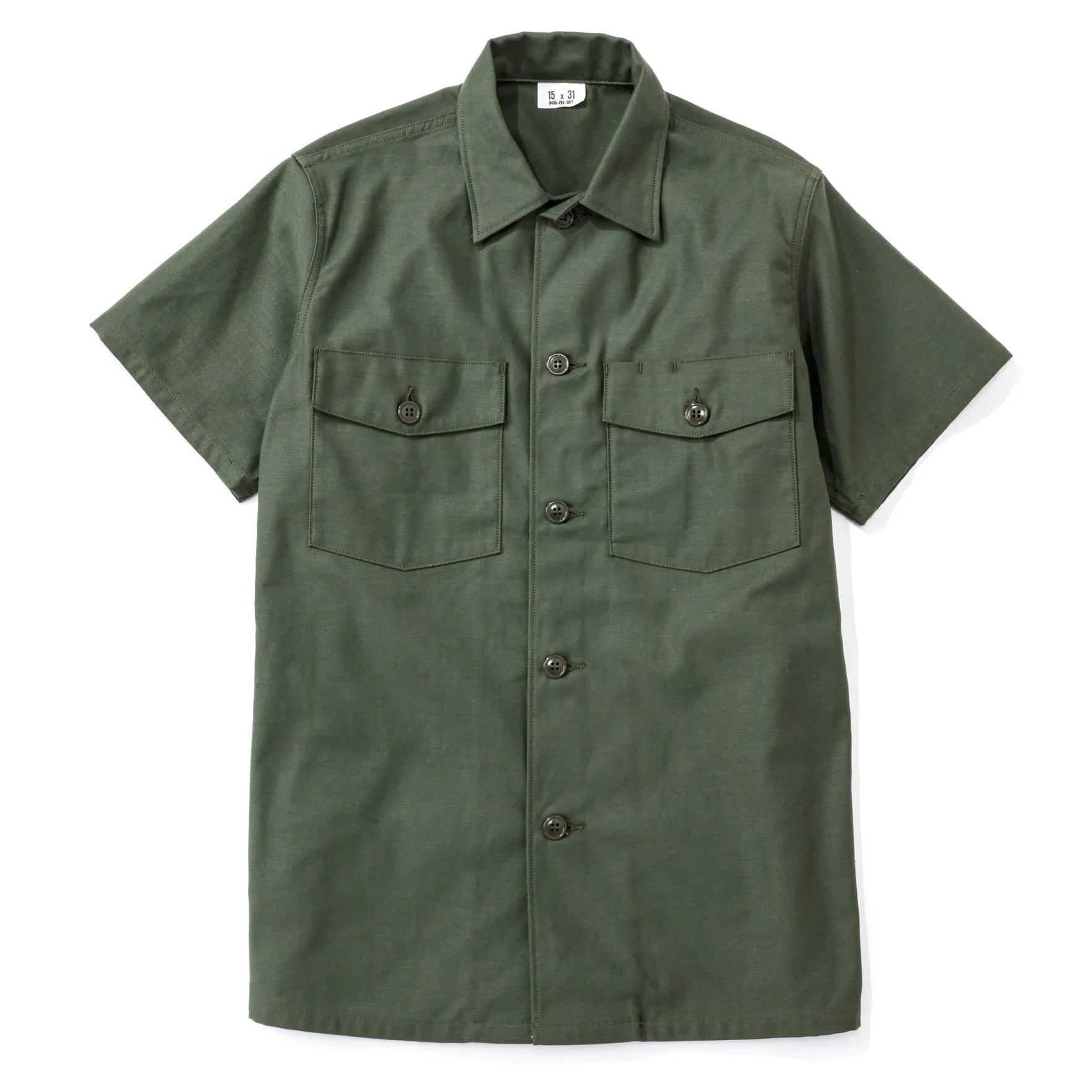 COTTON SATEEN SHIRT S/S sold by The Real McCoy's product image thumbnail 2