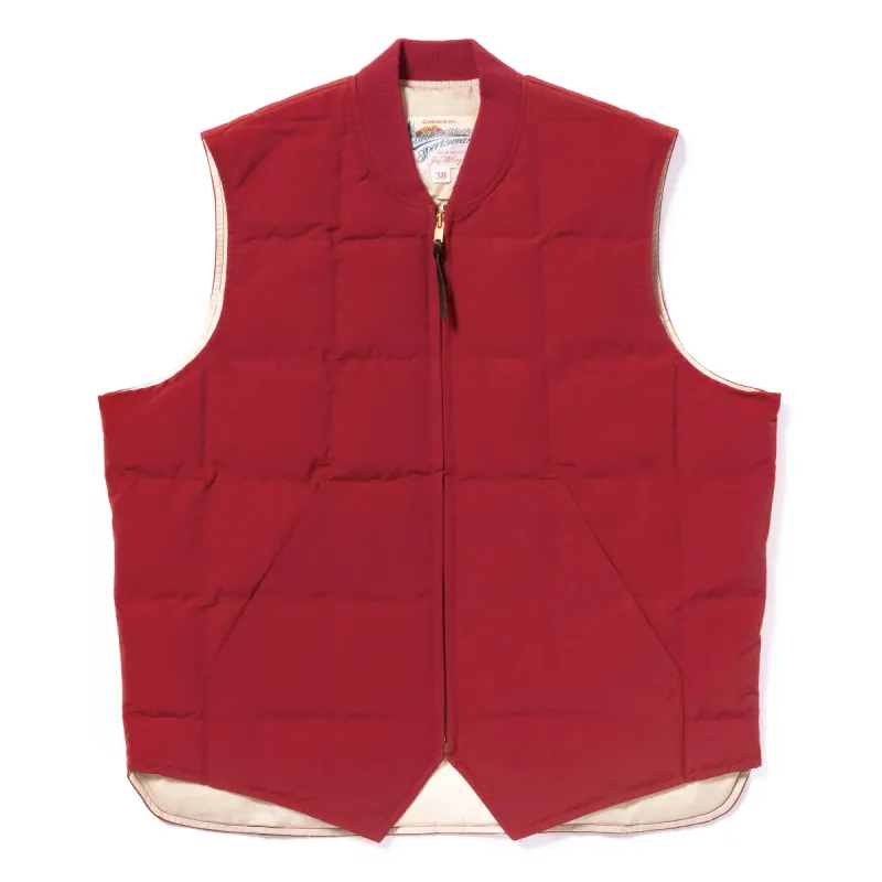 COTTON/NYLON DOWN VEST sold by The Real McCoy's