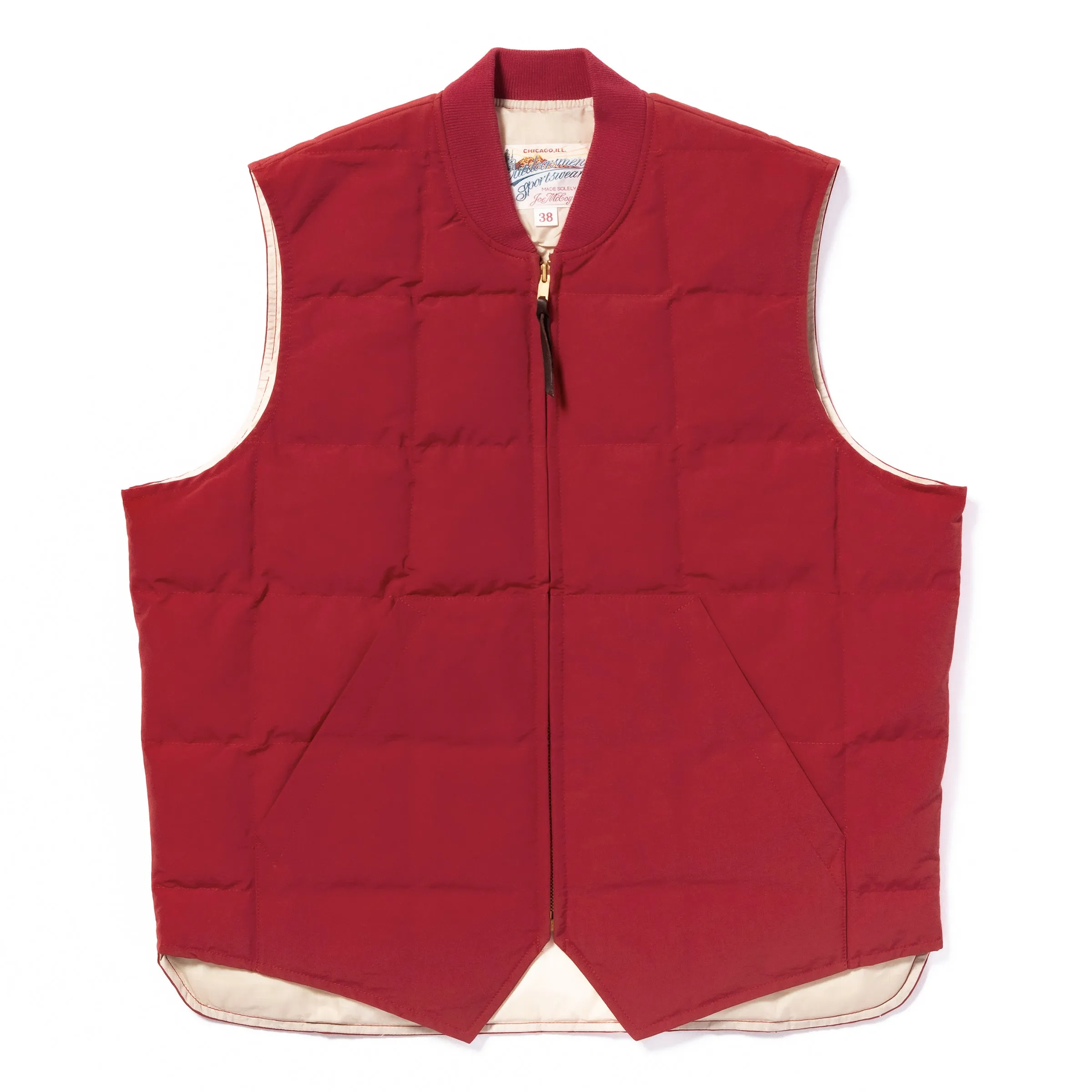 COTTON/NYLON DOWN VEST sold by The Real McCoy's