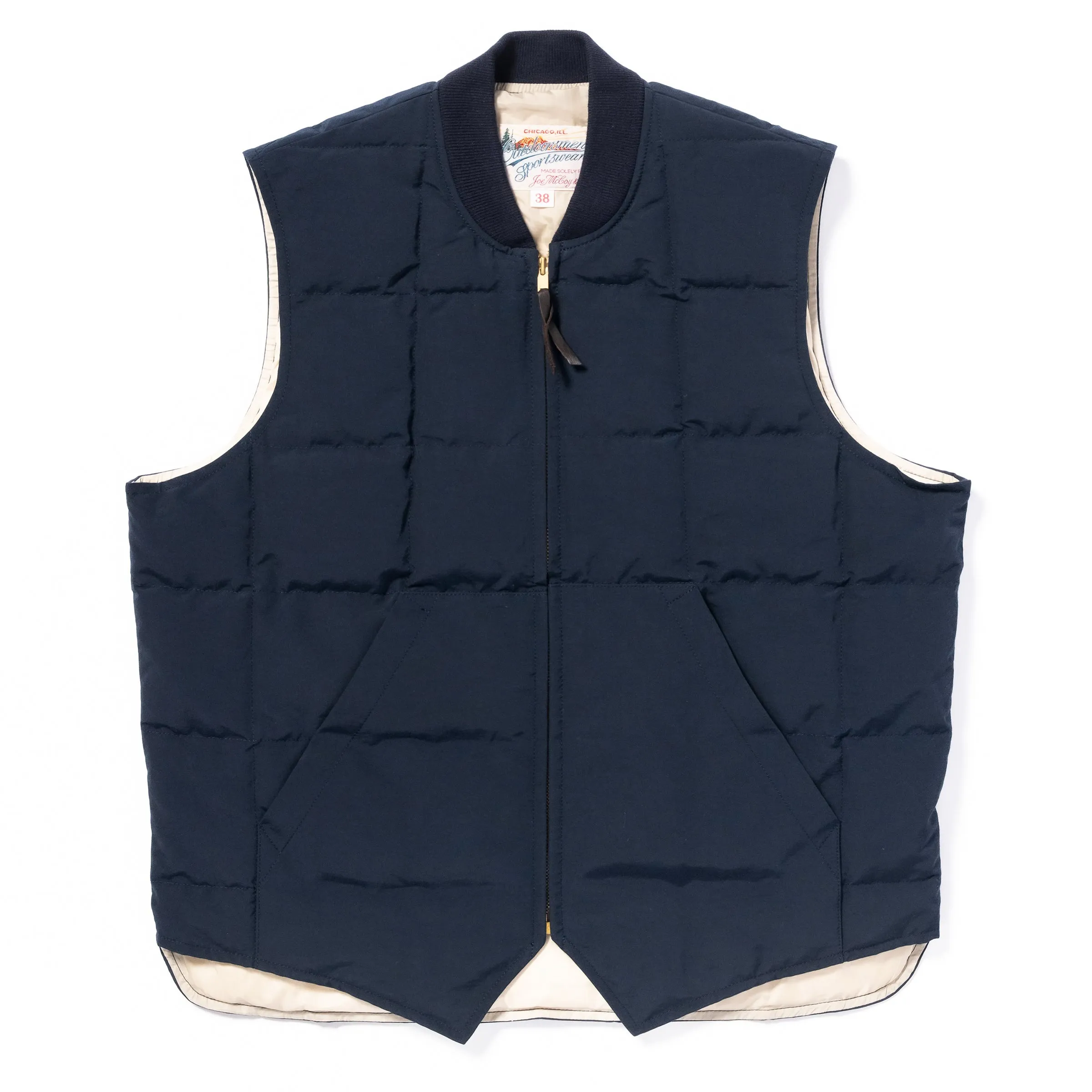 COTTON/NYLON DOWN VEST sold by The Real McCoy's