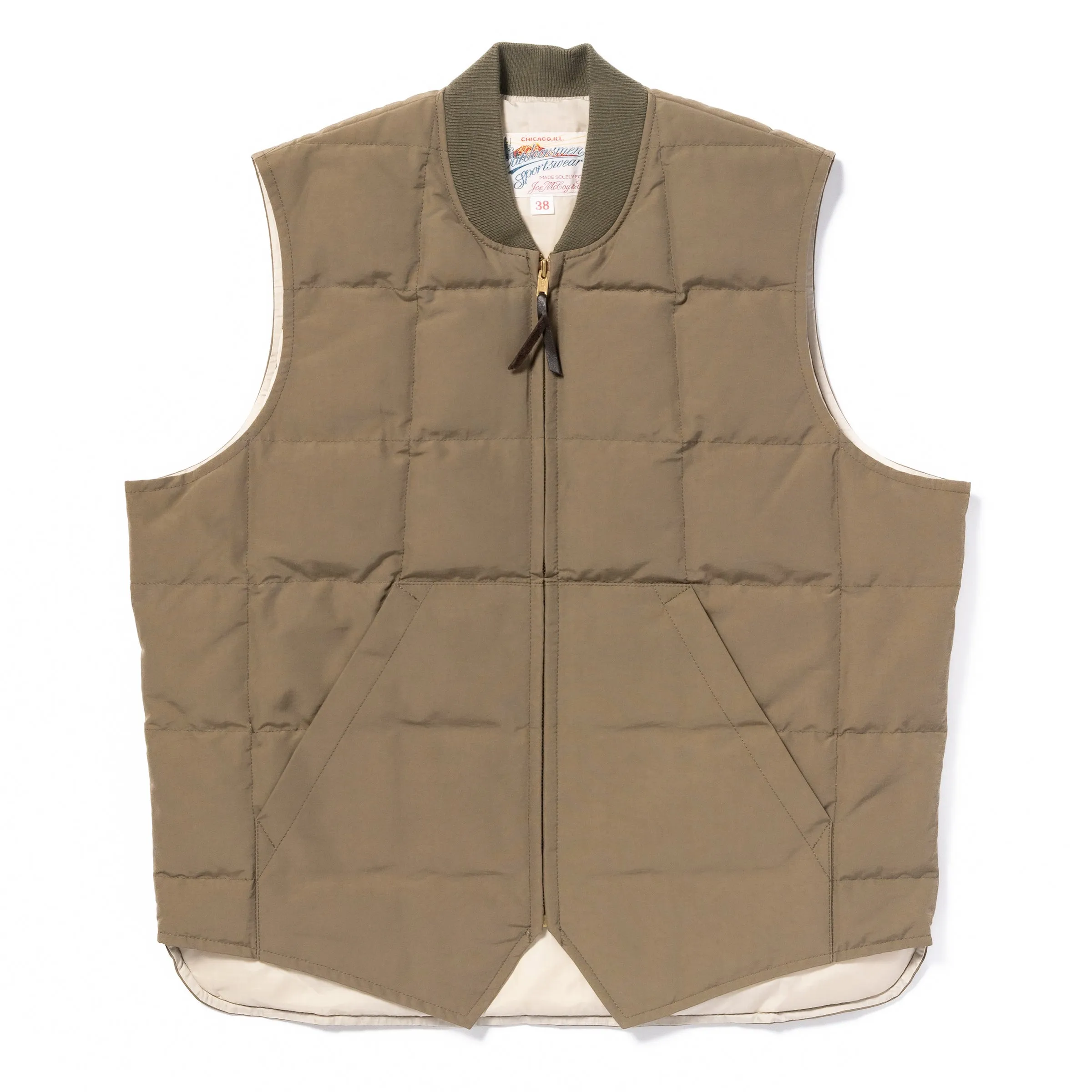 COTTON/NYLON DOWN VEST sold by The Real McCoy's